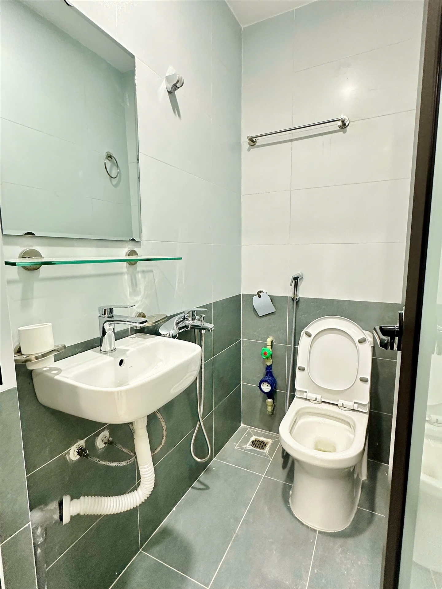 Phòng trọ Studio 22m2 tại Suha Home Trương Định - Hoàng Mai - Phòng tắm