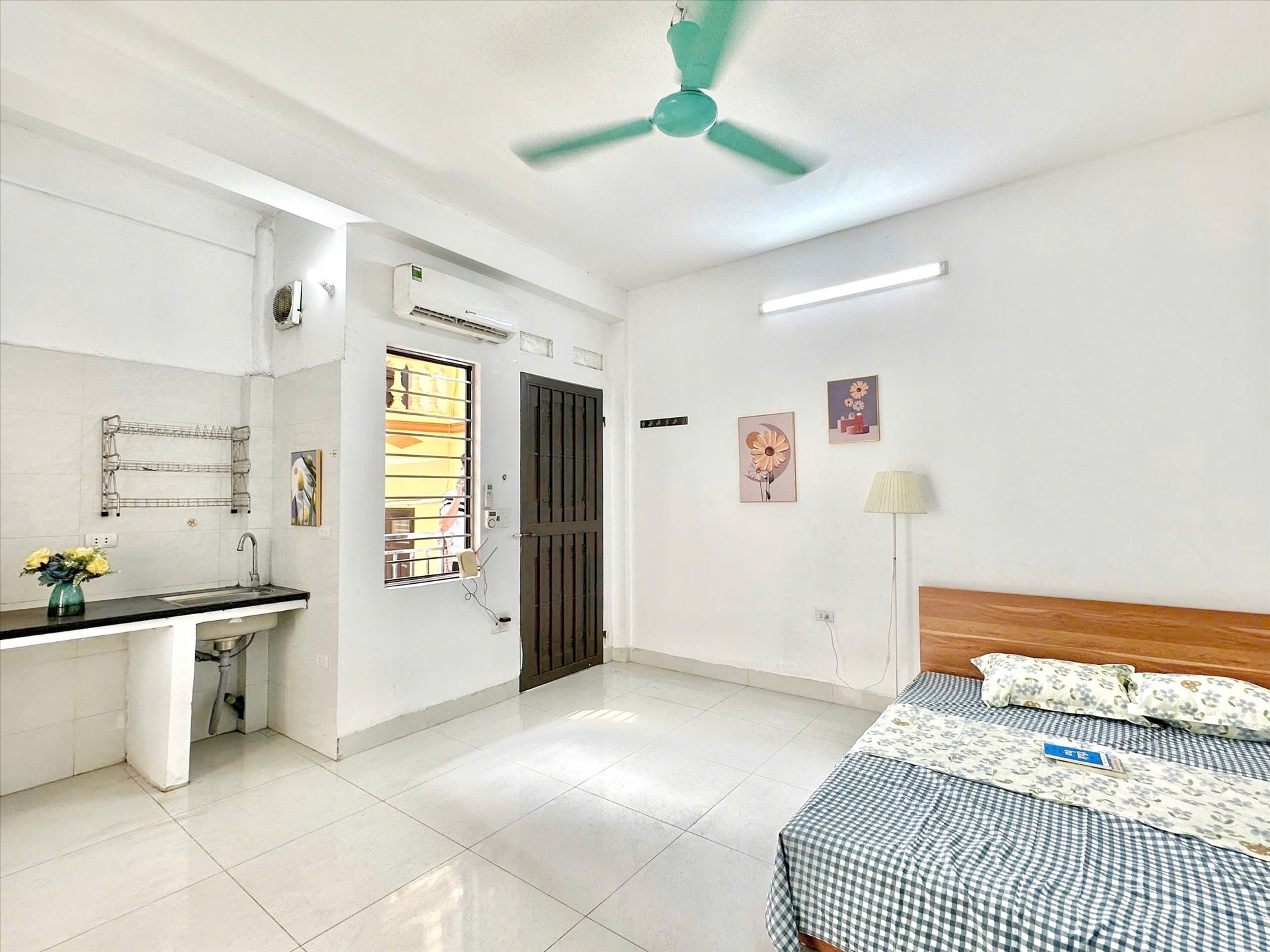 Phòng trọ Studio 30m2 tại Time House 1 Phú Diễn - Bắc Từ Liêm - Phòng ngủ