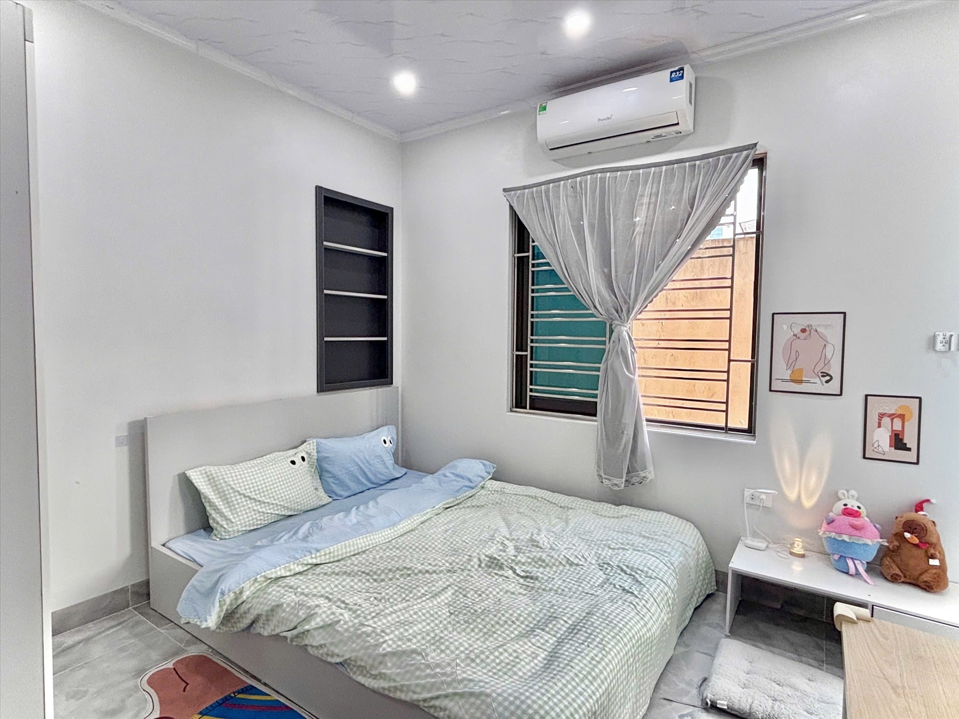 Phòng trọ Studio 25m2 tại Timehouse 3 Phú Mỹ - Nam Từ Liêm - Phòng ngủ