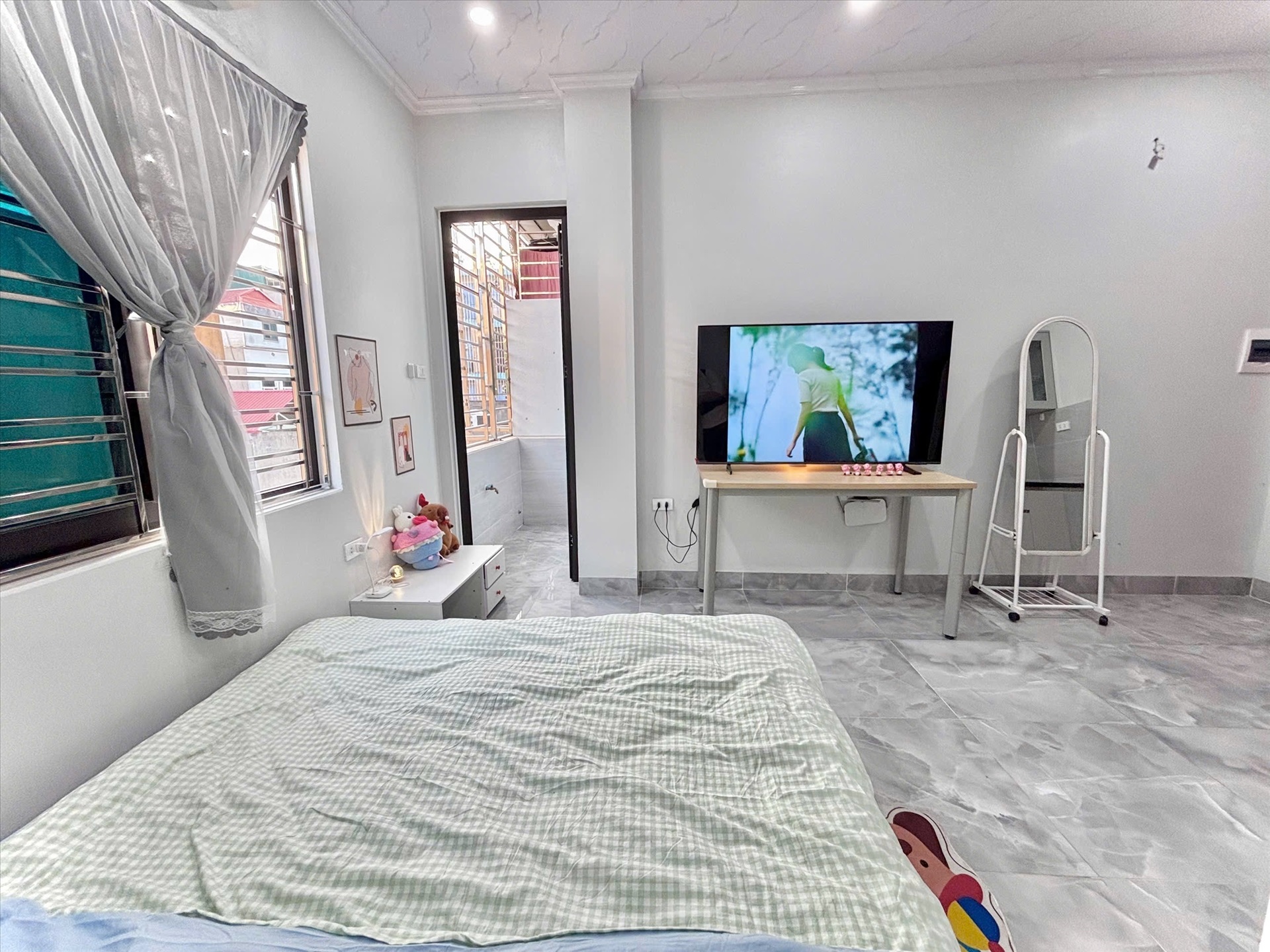 Phòng trọ Studio 25m2 tại Timehouse 3 Phú Mỹ - Nam Từ Liêm - Phòng ngủ