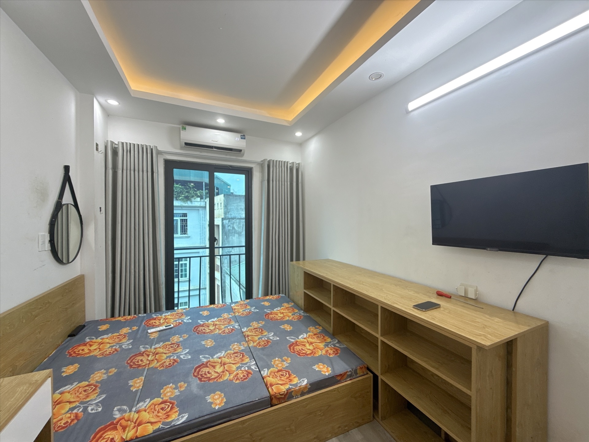 Phòng trọ Studio 30m2 tại AT Home Hồ Tùng Mậu - Cầu Giấy - Phòng ngủ