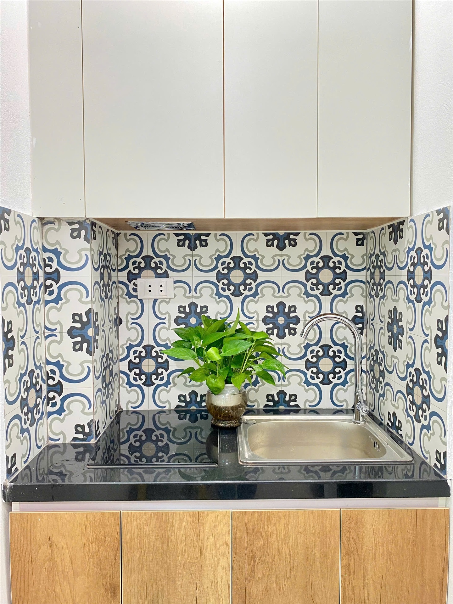 Phòng trọ Studio 20m2 tại Suha Home Nguyễn Trãi - Thanh Xuân - Phòng bếp