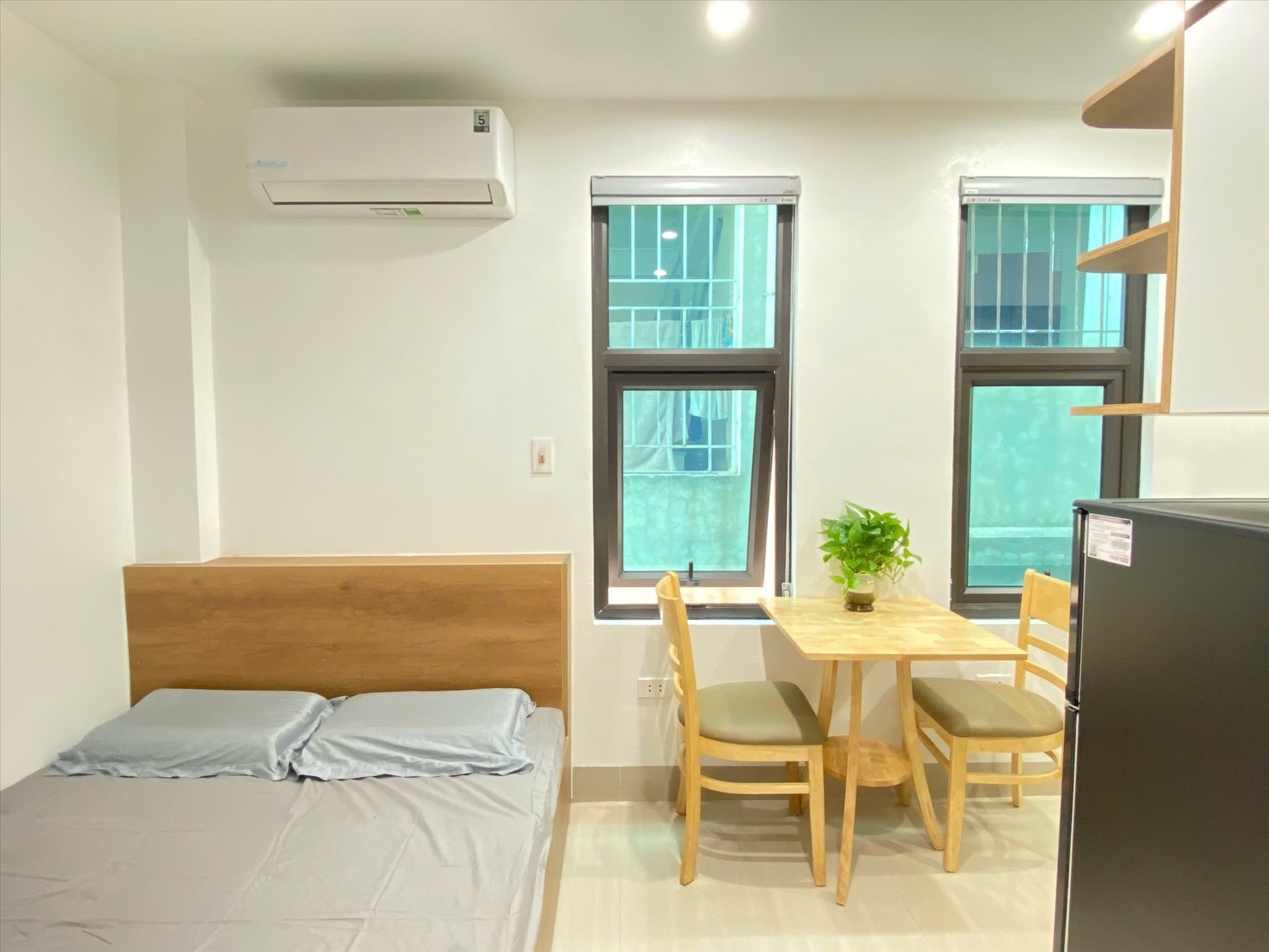 Phòng trọ Studio 20m2 tại Suha Home Nguyễn Trãi - Thanh Xuân - Phòng ngủ