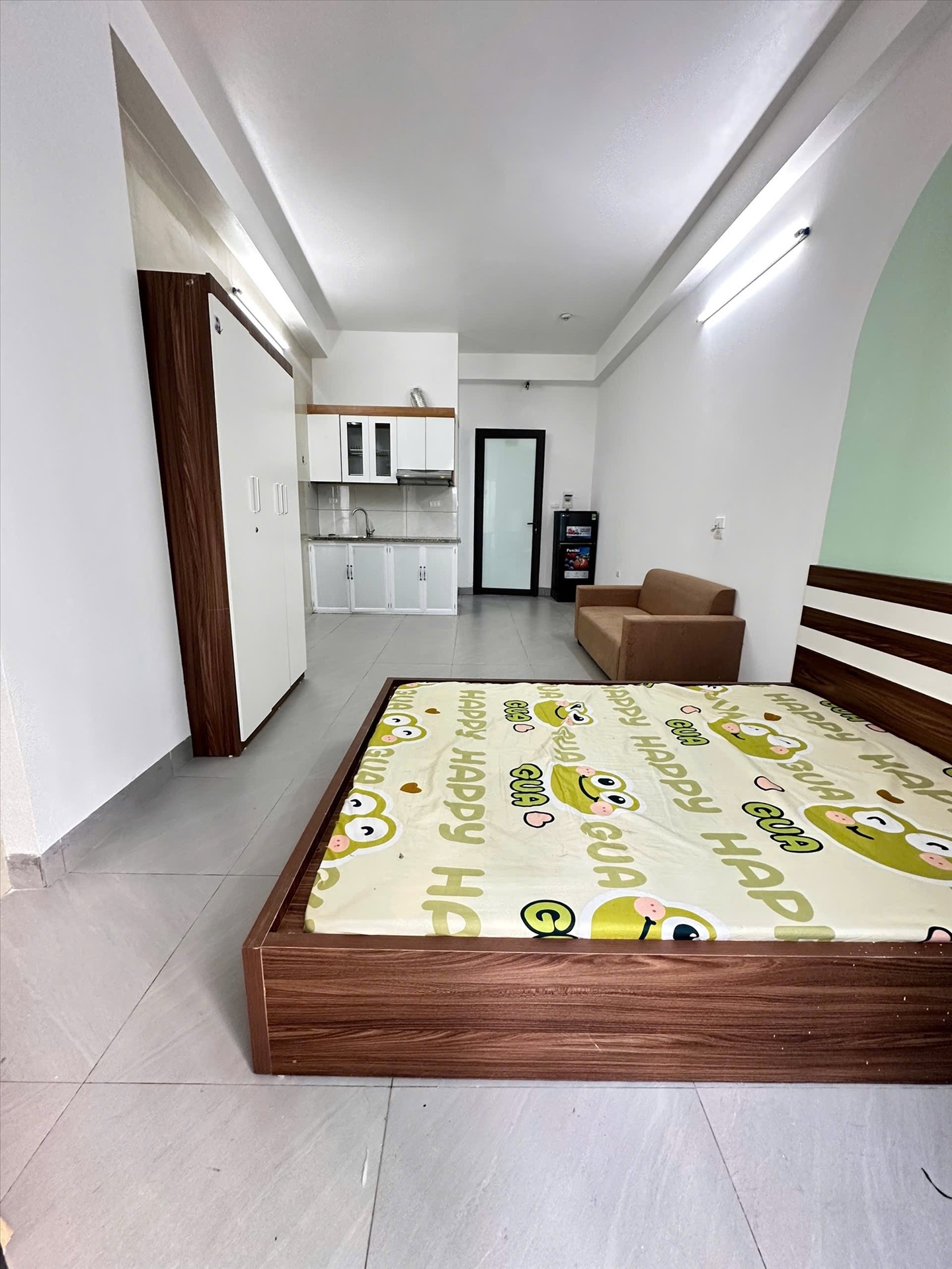 Phòng trọ Studio 40m2 tại VNFI House 2 Mỹ Đình - Nam Từ Liêm - Phòng ngủ