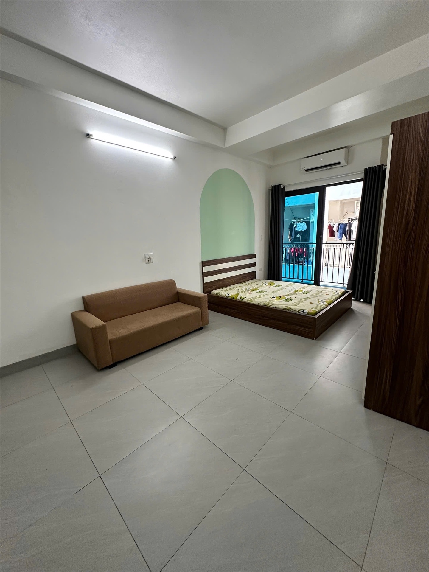 Phòng trọ Studio 40m2 tại VNFI House 2 Mỹ Đình - Nam Từ Liêm - Phòng khách