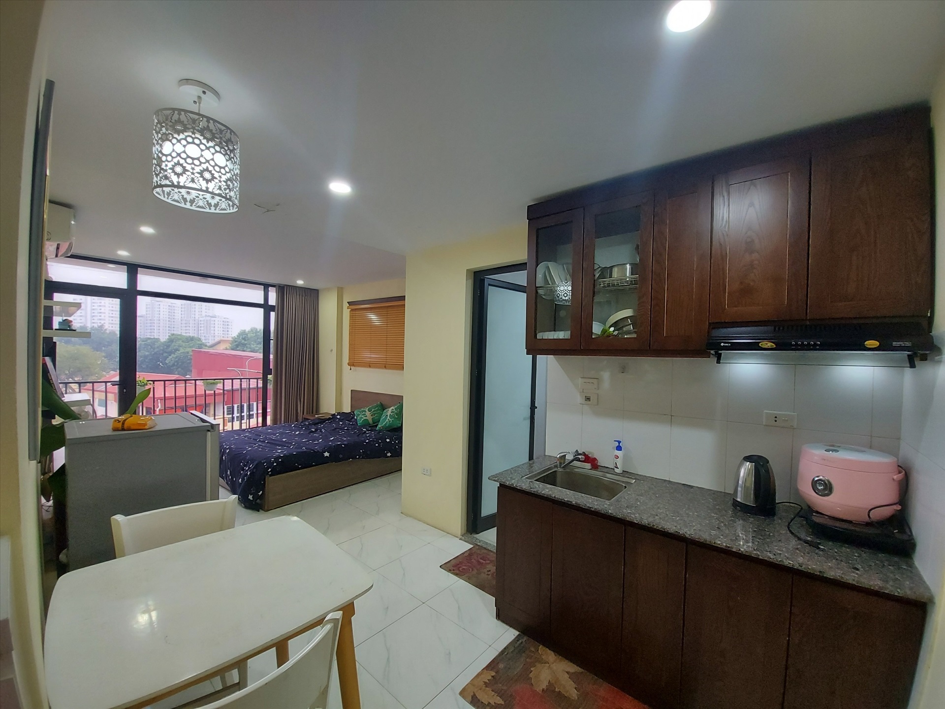 Phòng trọ Studio 37m2 tại Salahomes Nguyễn Ngọc Vũ - Cầu Giấy - Phòng bếp