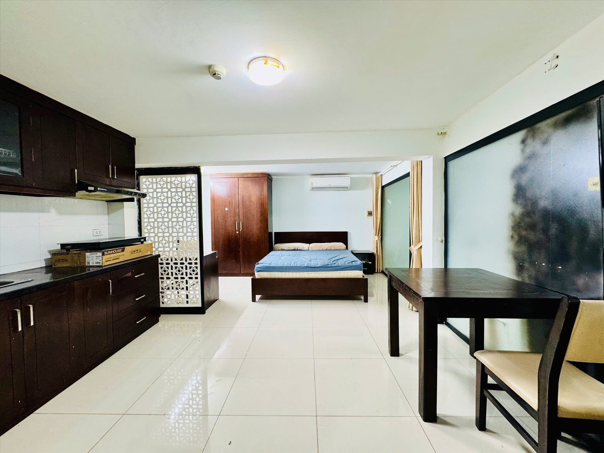 Phòng trọ Studio 30m2 tại Salahomes Đình Thôn - Nam Từ Liêm - Phòng ngủ