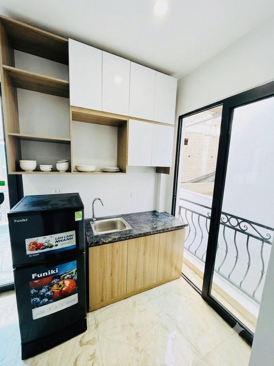 Phòng trọ Studio 35m2 tại Friends Team Đào Tấn - Ba Đình - Phòng bếp