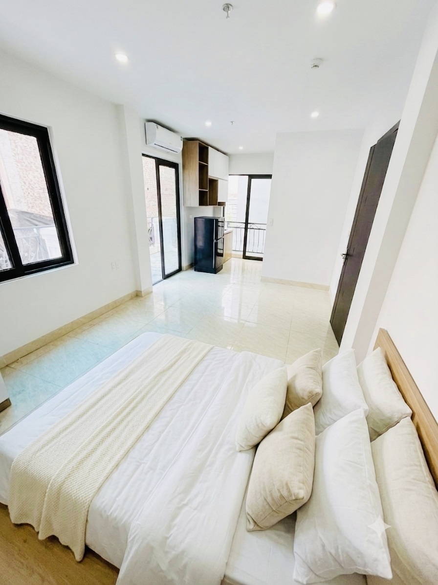 Phòng trọ Studio 35m2 tại Friends Team Đào Tấn - Ba Đình - Phòng ngủ