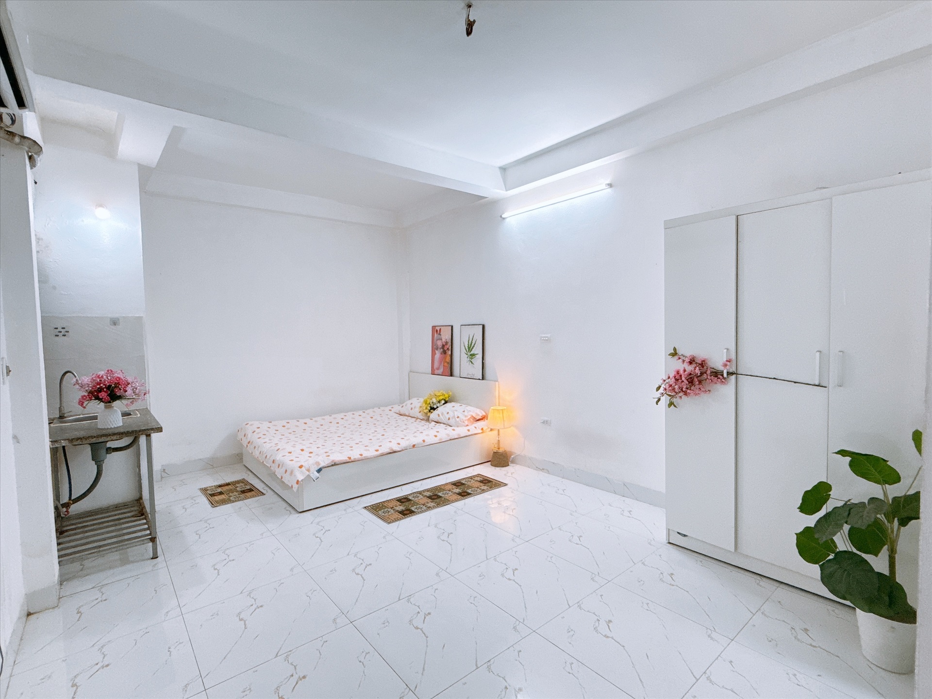 Phòng trọ Studio 25m2 tại Happy Homes 1 Trần Bình - Cầu Giấy - Phòng ngủ