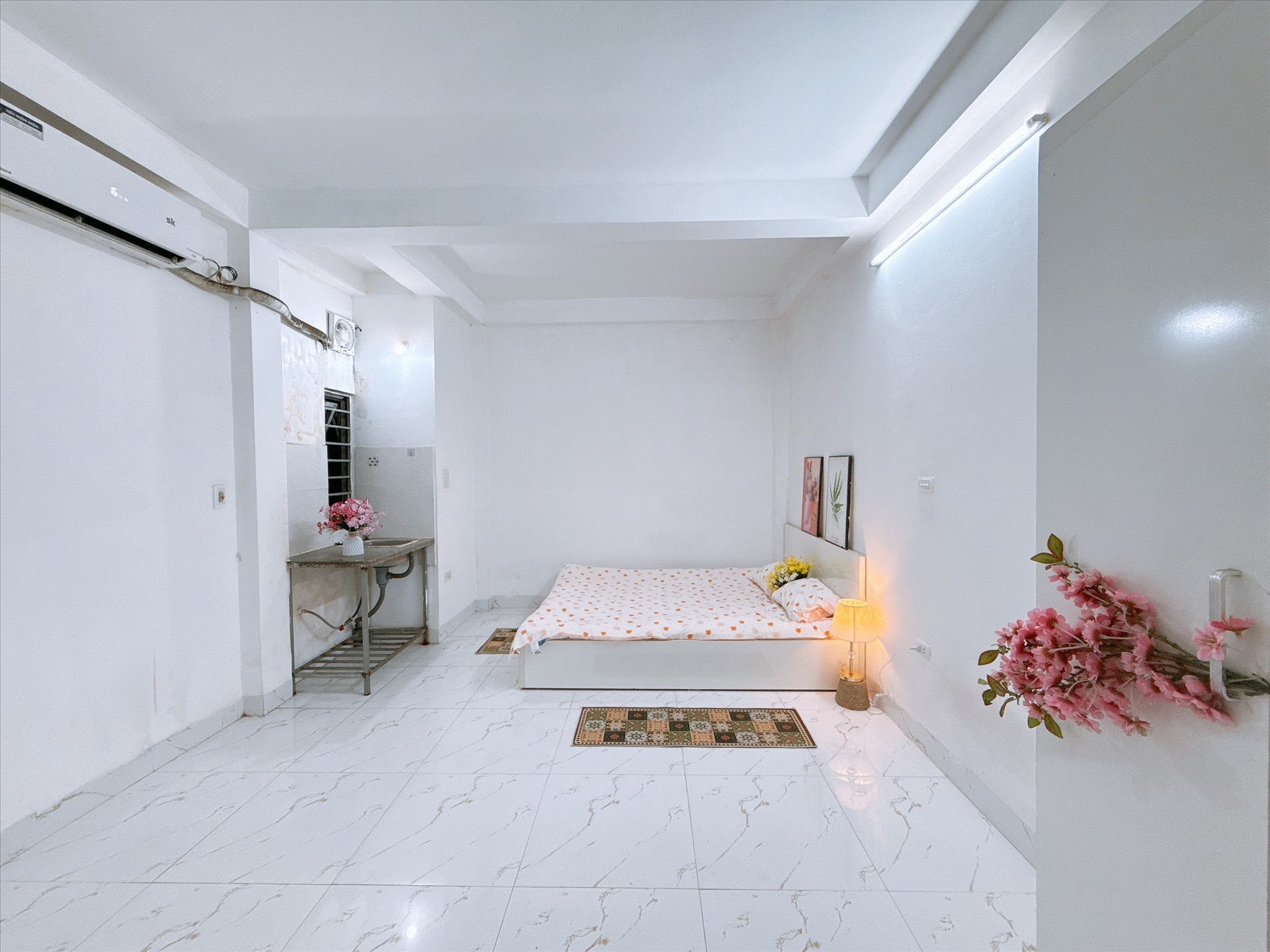 Phòng trọ Studio 25m2 tại Happy Homes 1 Trần Bình - Cầu Giấy - Phòng ngủ