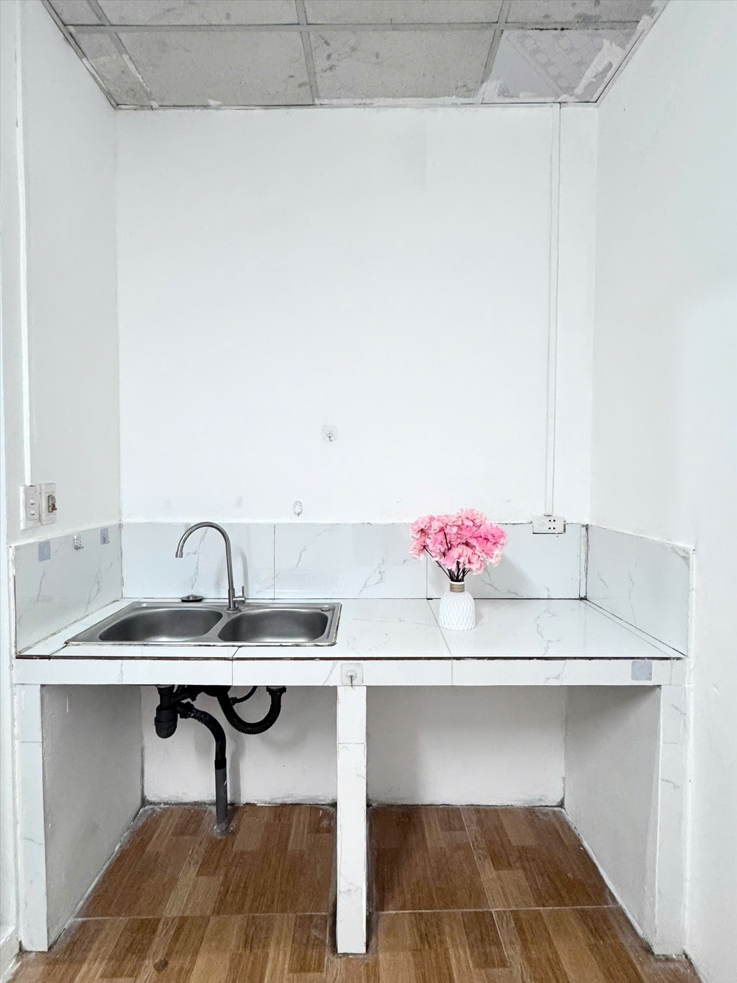 Phòng trọ Studio 25m2 tại Time House Lạc Long Quân - Tây Hồ - Phòng bếp