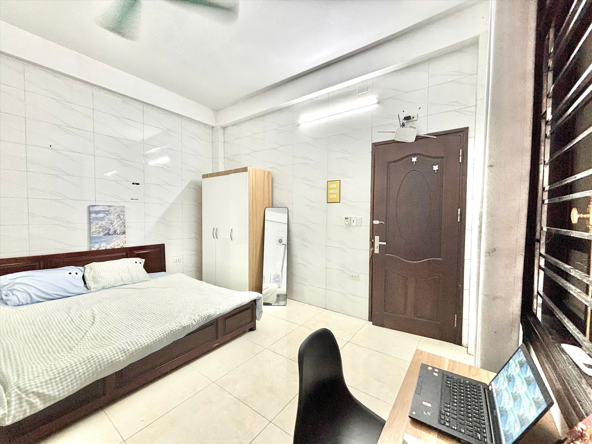 Phòng trọ Studio 30m2 tại Time House 4 Cầu Diễn - Bắc Từ Liêm - Phòng ngủ