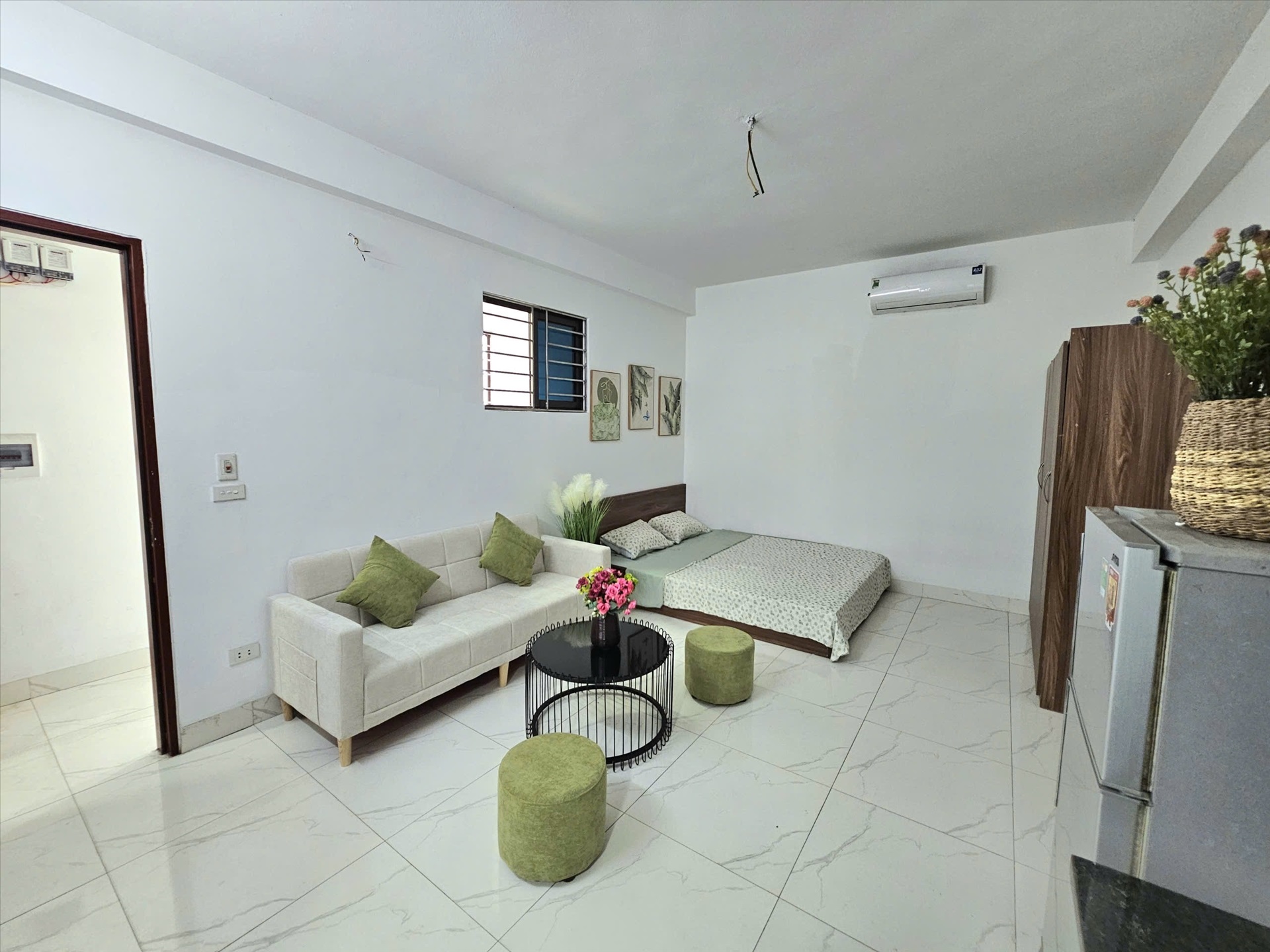 Phòng trọ Studio 30m2 tại Timehouse Nguyễn Đạo An - Bắc Từ Liêm - Phòng ngủ