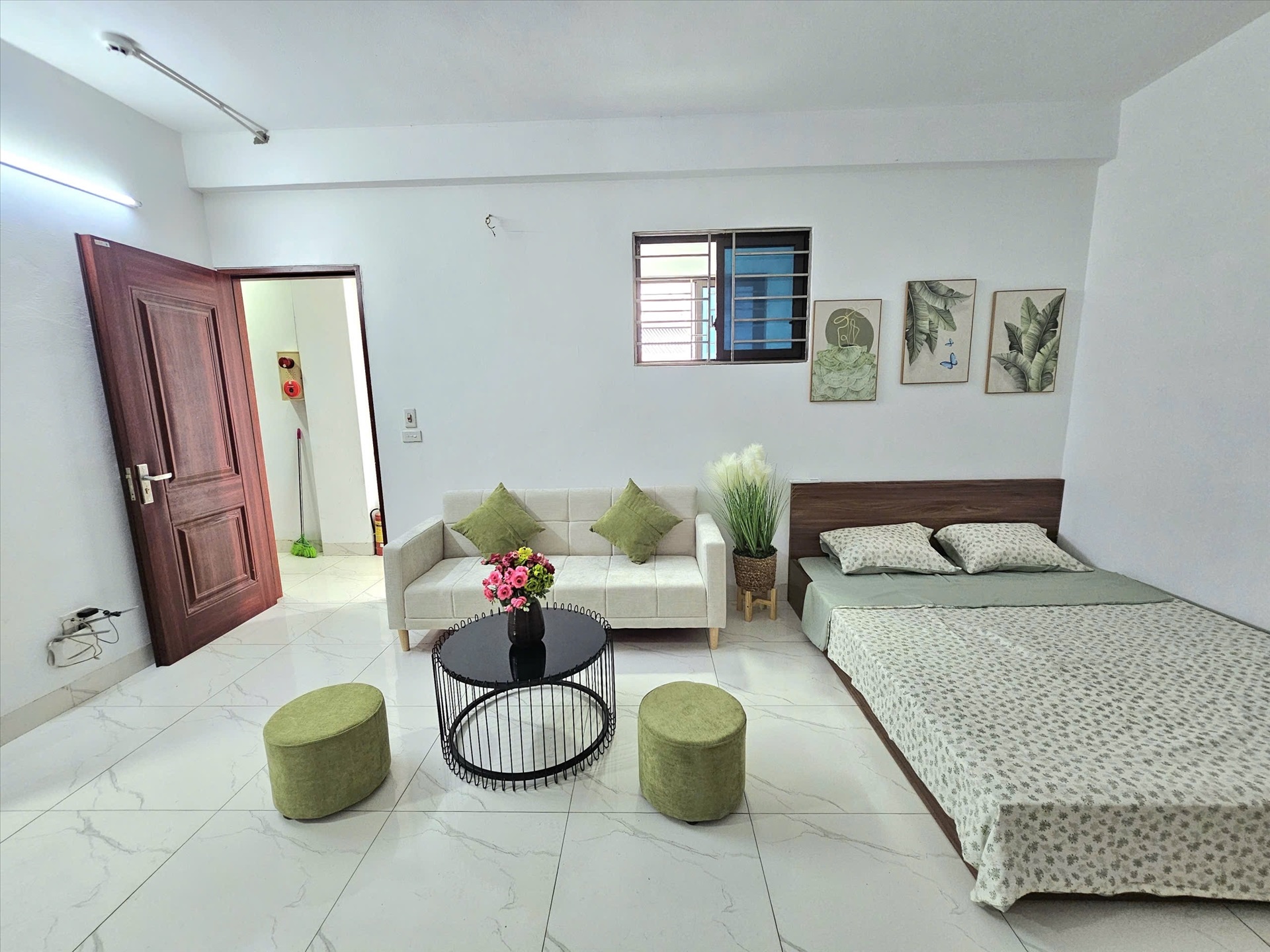 Phòng trọ Studio 30m2 tại Timehouse Nguyễn Đạo An - Bắc Từ Liêm - Phòng khách