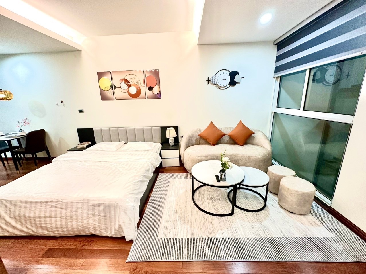 Phòng trọ Studio 50m2 tại Blue Homes Mạc Đĩnh Chi - Ba Đình - Phòng ngủ