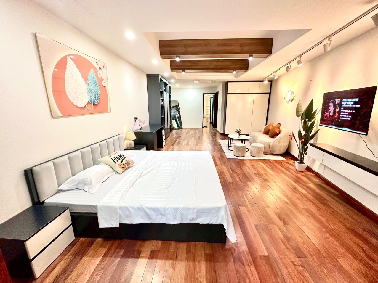 Phòng trọ Studio 100m2 tại Blue Homes Mạc Đĩnh Chi - Ba Đình - Phòng ngủ