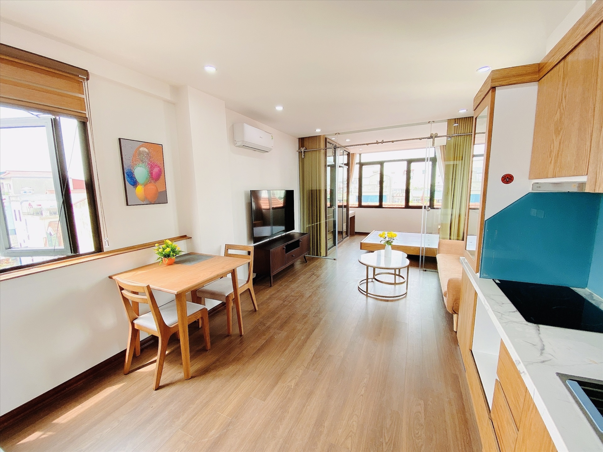 Phòng trọ Studio 50m2 tại Blue Homes 1 Đào Tấn - Ba Đình - Phòng bếp
