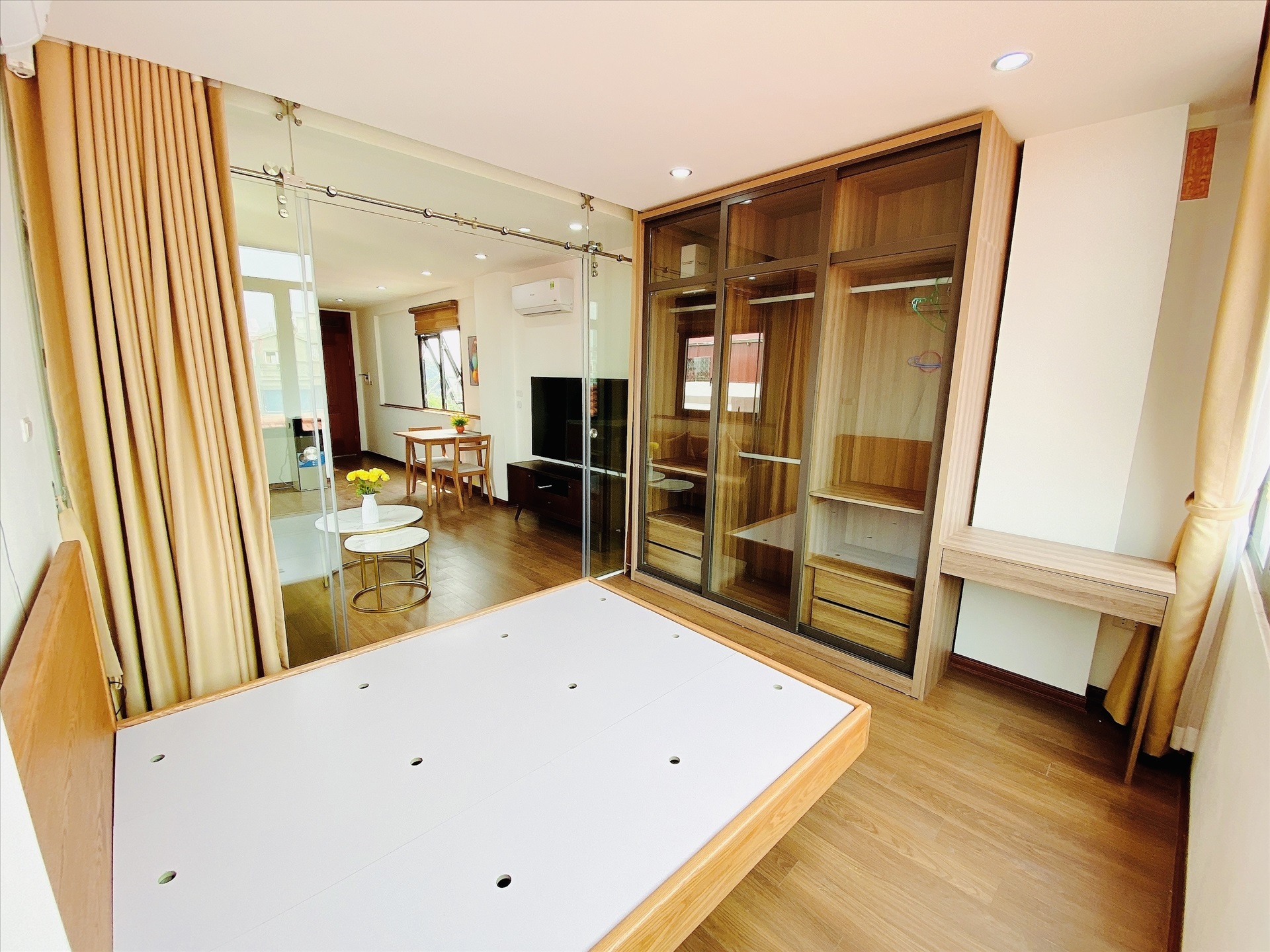 Phòng trọ Studio 50m2 tại Blue Homes 1 Đào Tấn - Ba Đình - Phòng ngủ