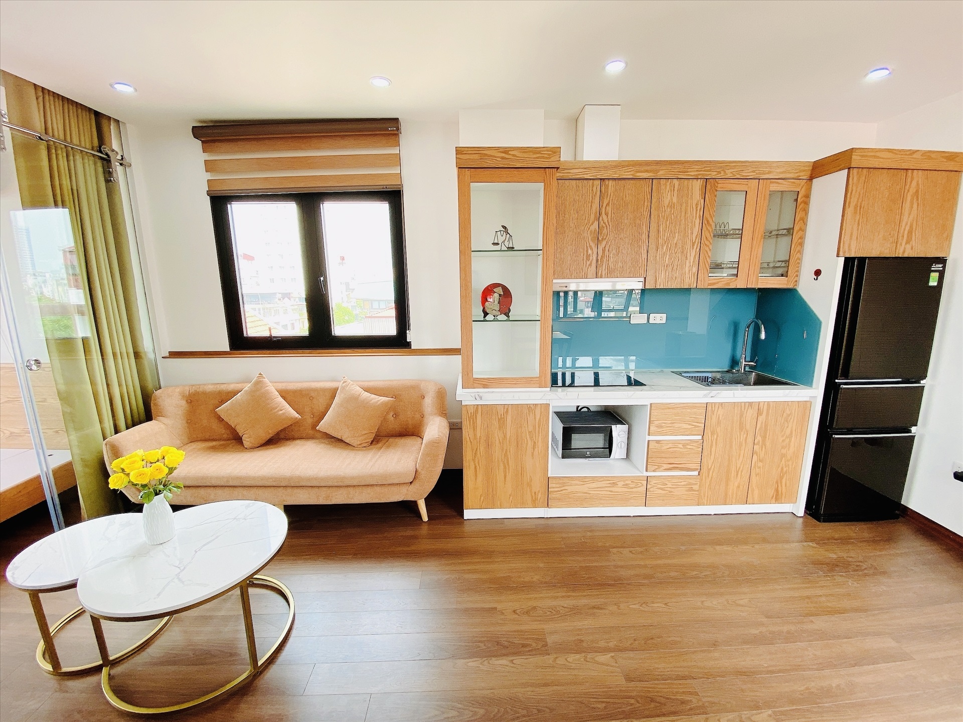 Phòng trọ Studio 50m2 tại Blue Homes 1 Đào Tấn - Ba Đình - Phòng khách