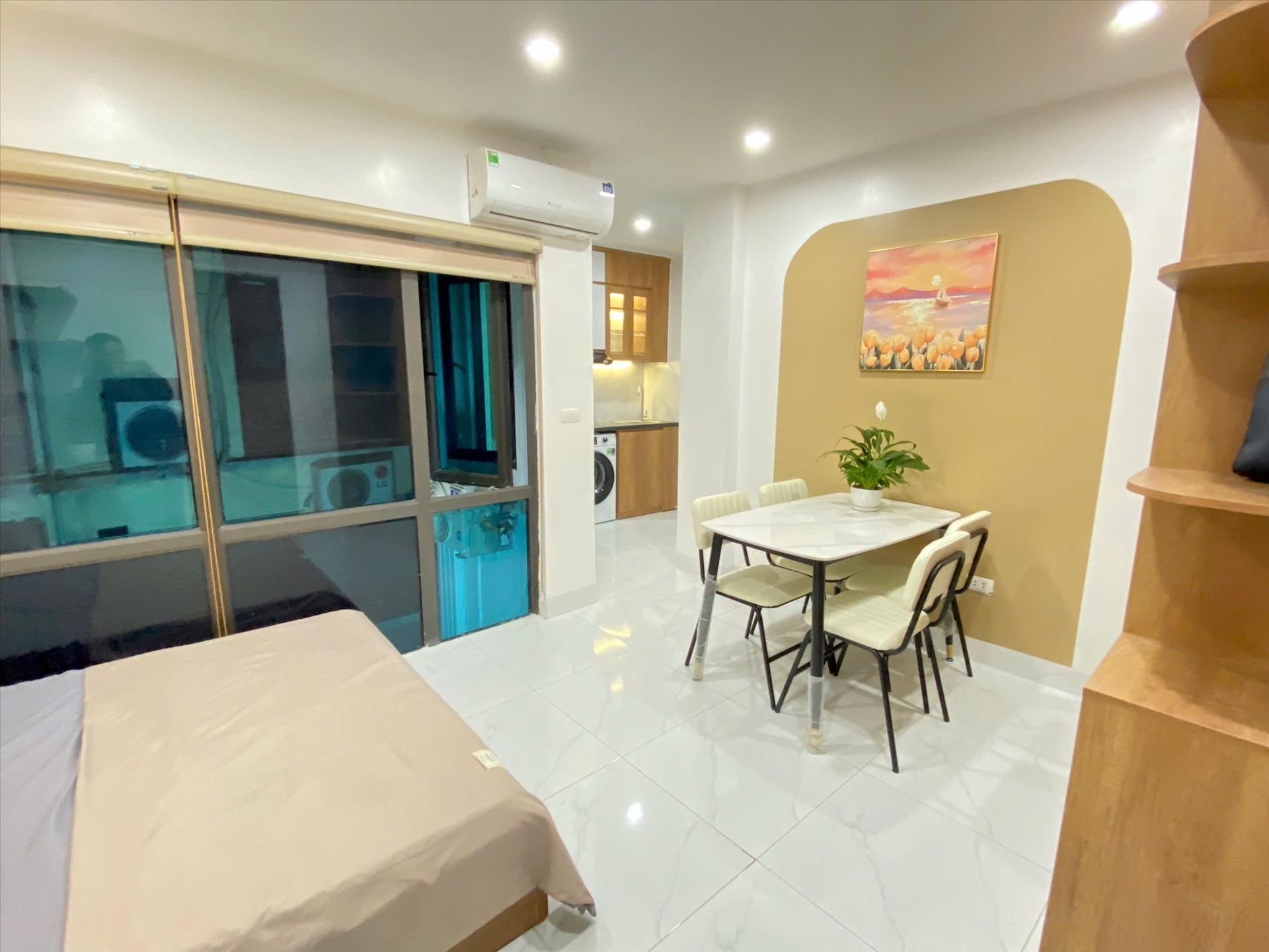 Phòng trọ Studio 25m2 tại Suha Home Giáp Bát - Hoàng Mai - Phòng bếp