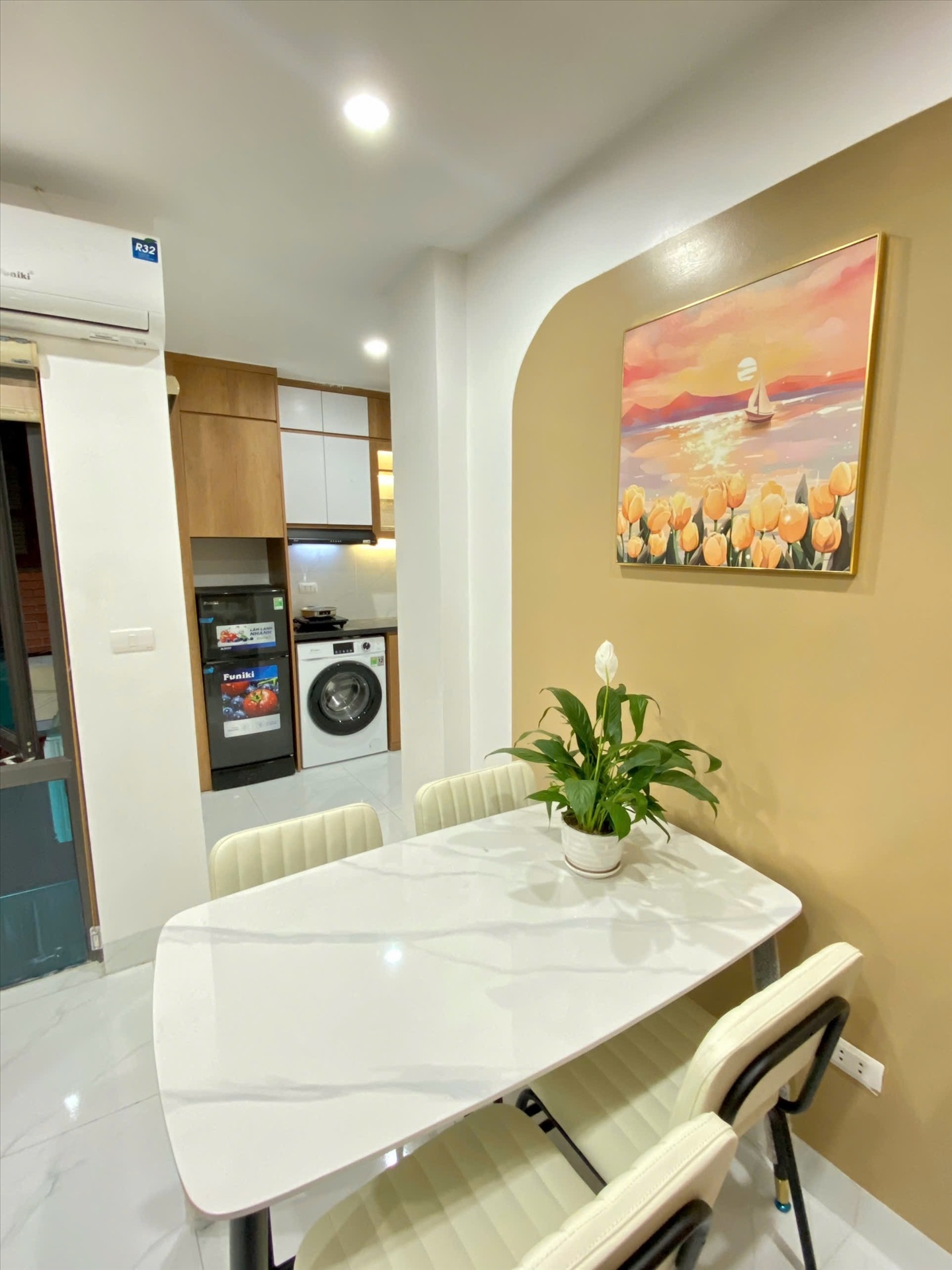 Phòng trọ Studio 25m2 tại Suha Home Giáp Bát - Hoàng Mai - Phòng bếp