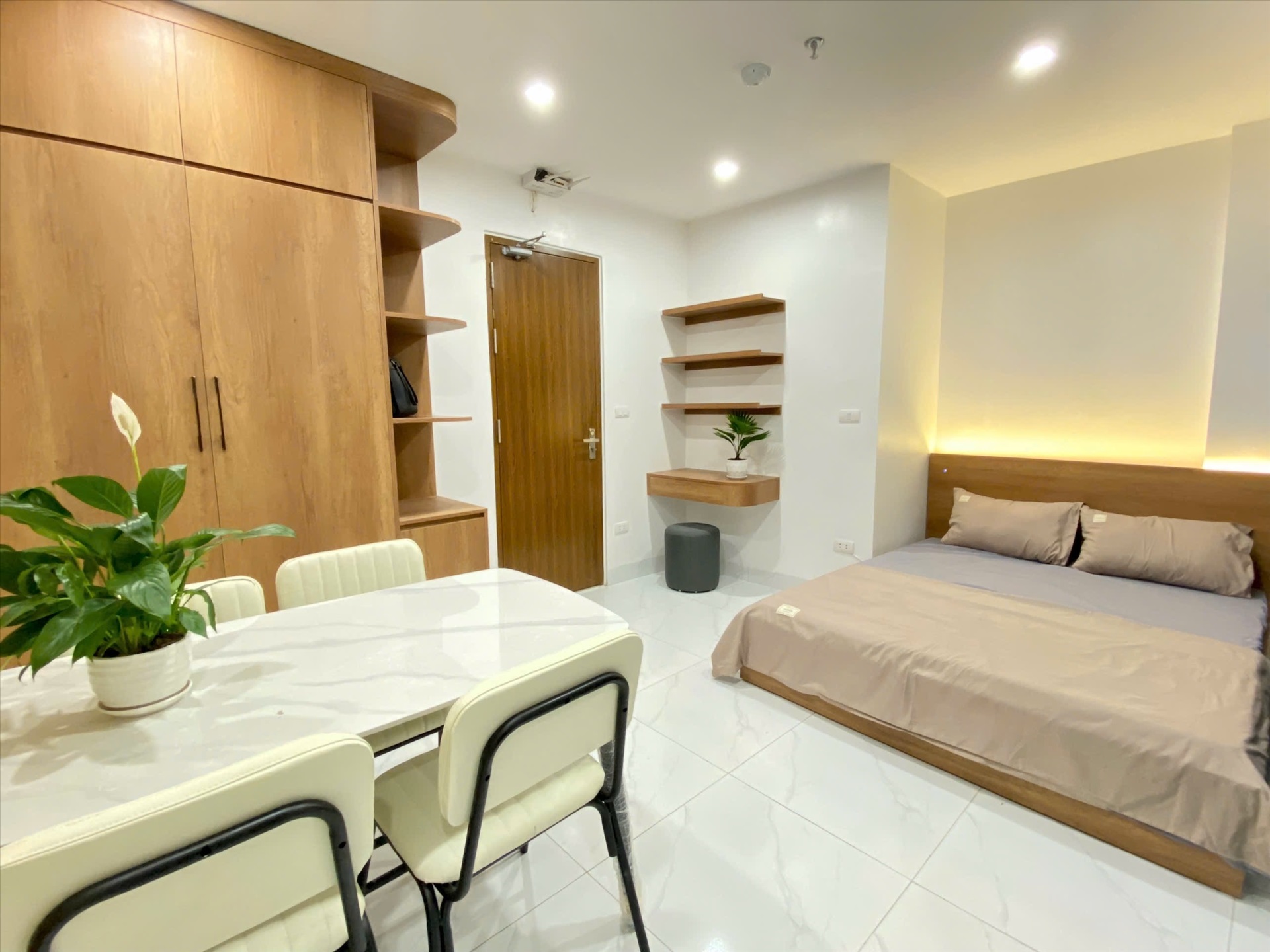 Phòng trọ Studio 25m2 tại Suha Home Giáp Bát - Hoàng Mai - Phòng bếp
