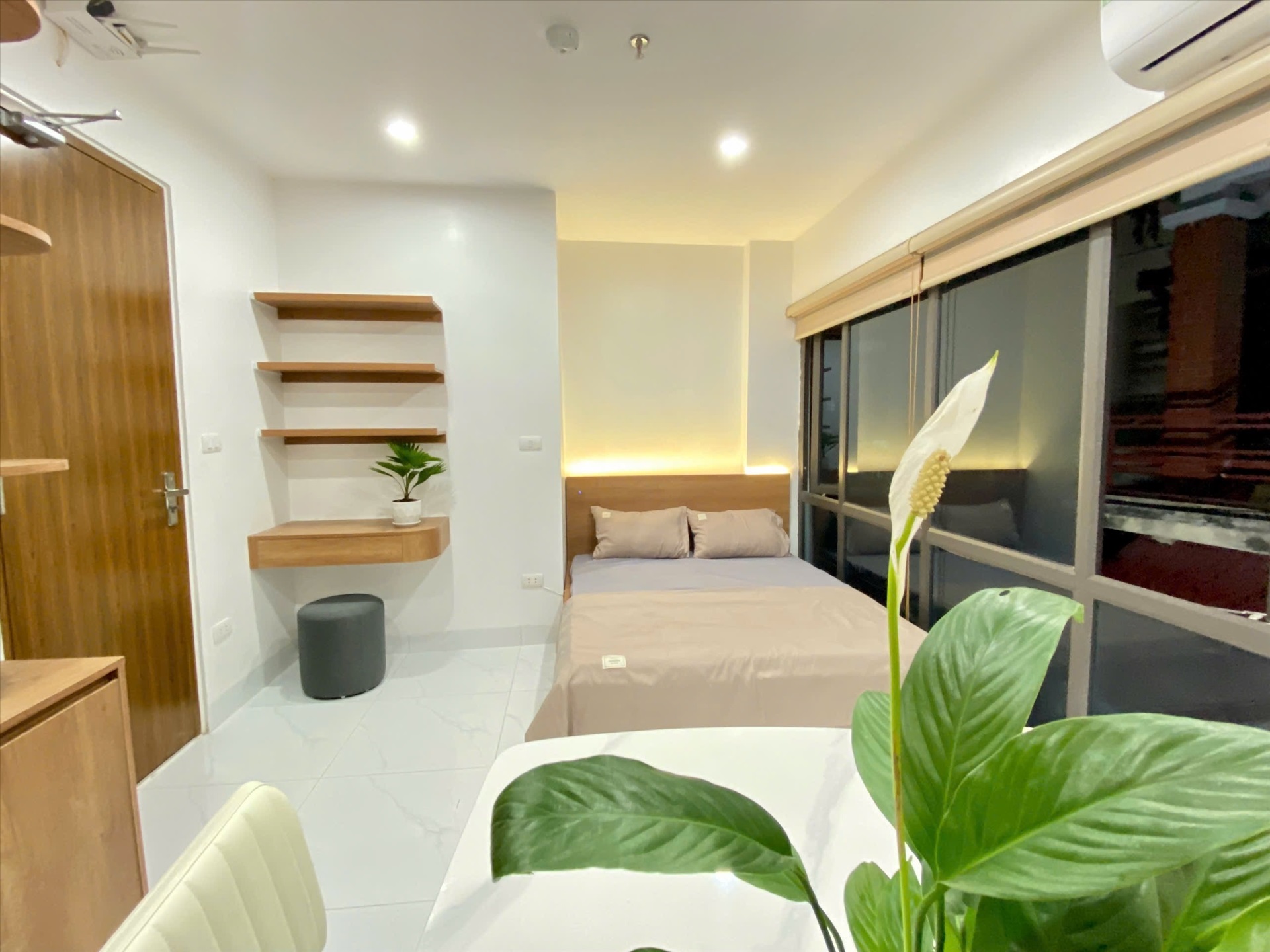 Phòng trọ Studio 25m2 tại Suha Home Giáp Bát - Hoàng Mai - Phòng ngủ