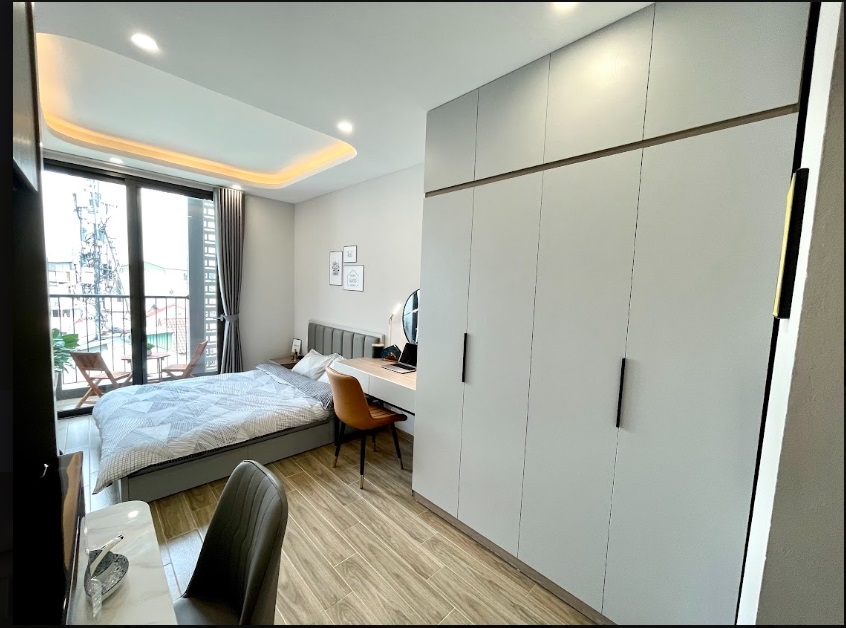 Phòng trọ Studio 30m2 tại Airstay 1 Lê Thanh Nghị - Hai Bà Trưng  - Phòng ngủ