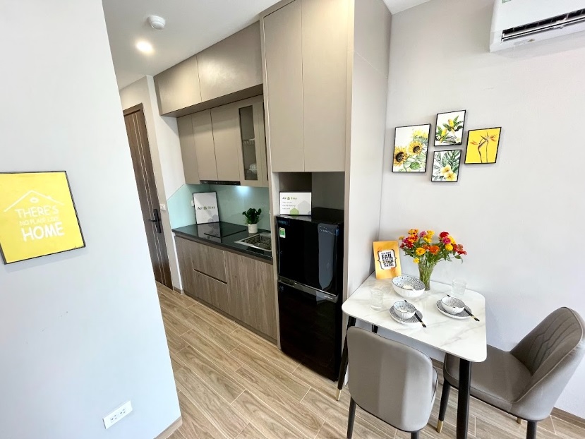 Phòng trọ Studio 30m2 tại Airstay 1 Lê Thanh Nghị - Hai Bà Trưng  - Phòng bếp