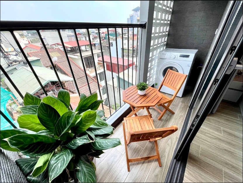 Phòng trọ Studio 30m2 tại Airstay 1 Lê Thanh Nghị - Hai Bà Trưng  - Ban công