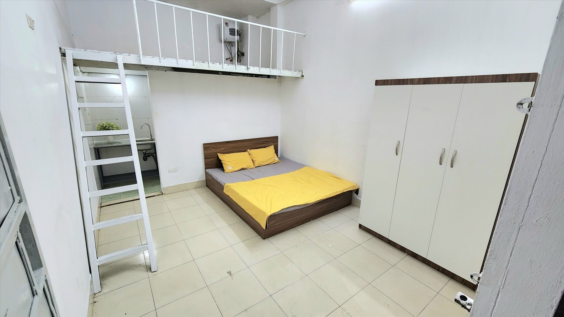 Phòng trọ Duplex 22m2 tại HappyHomes 2 Hồ Tùng Mậu - Cầu Giấy - Phòng ngủ
