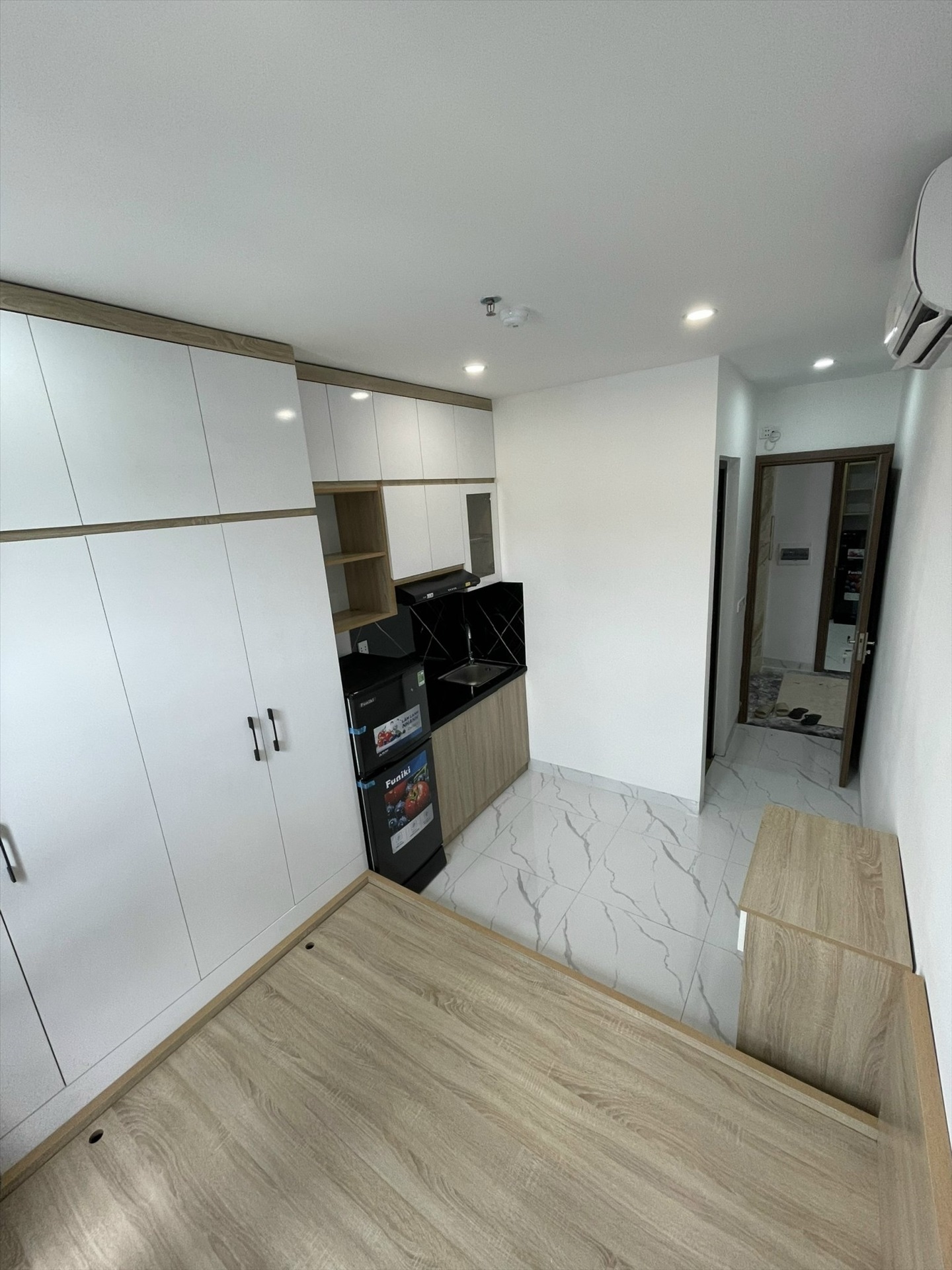 Phòng trọ Studio 25m2 tại HY Home 1 Xuân Đỉnh - Bắc Từ Liêm - Phòng bếp