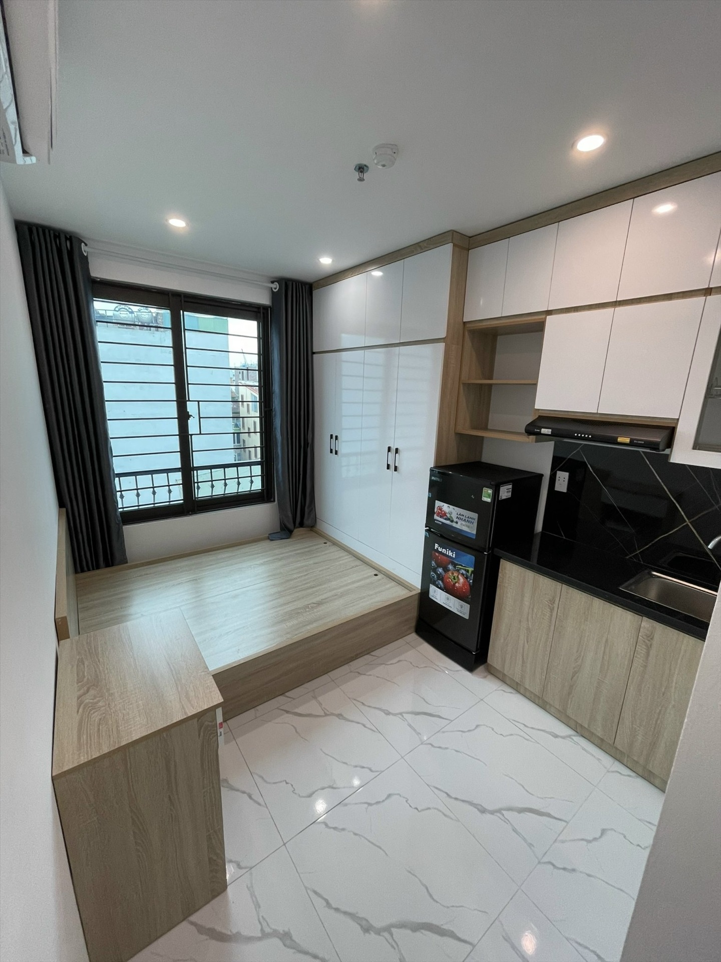 Phòng trọ Studio 25m2 tại HY Home 1 Xuân Đỉnh - Bắc Từ Liêm - Phòng ngủ