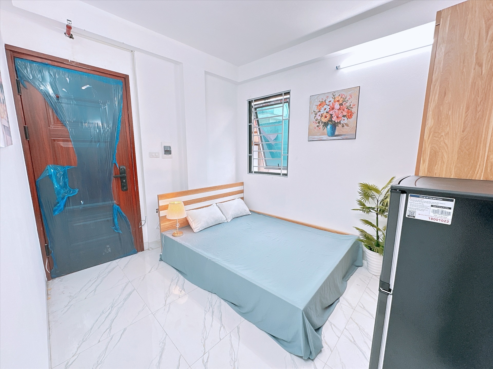 Phòng trọ Studio 20m2 tại Happyhomes 4 Cổ Nhuế - Bắc Từ Liêm - Phòng ngủ