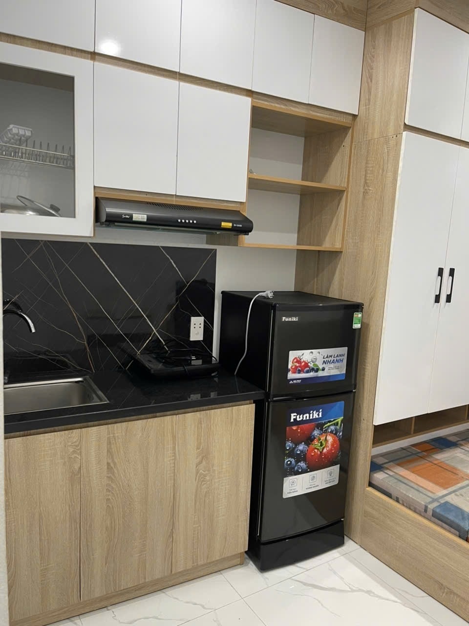 Phòng trọ Studio 25m2 tại HY Home 1 Xuân Đỉnh - Bắc Từ Liêm - Phòng bếp