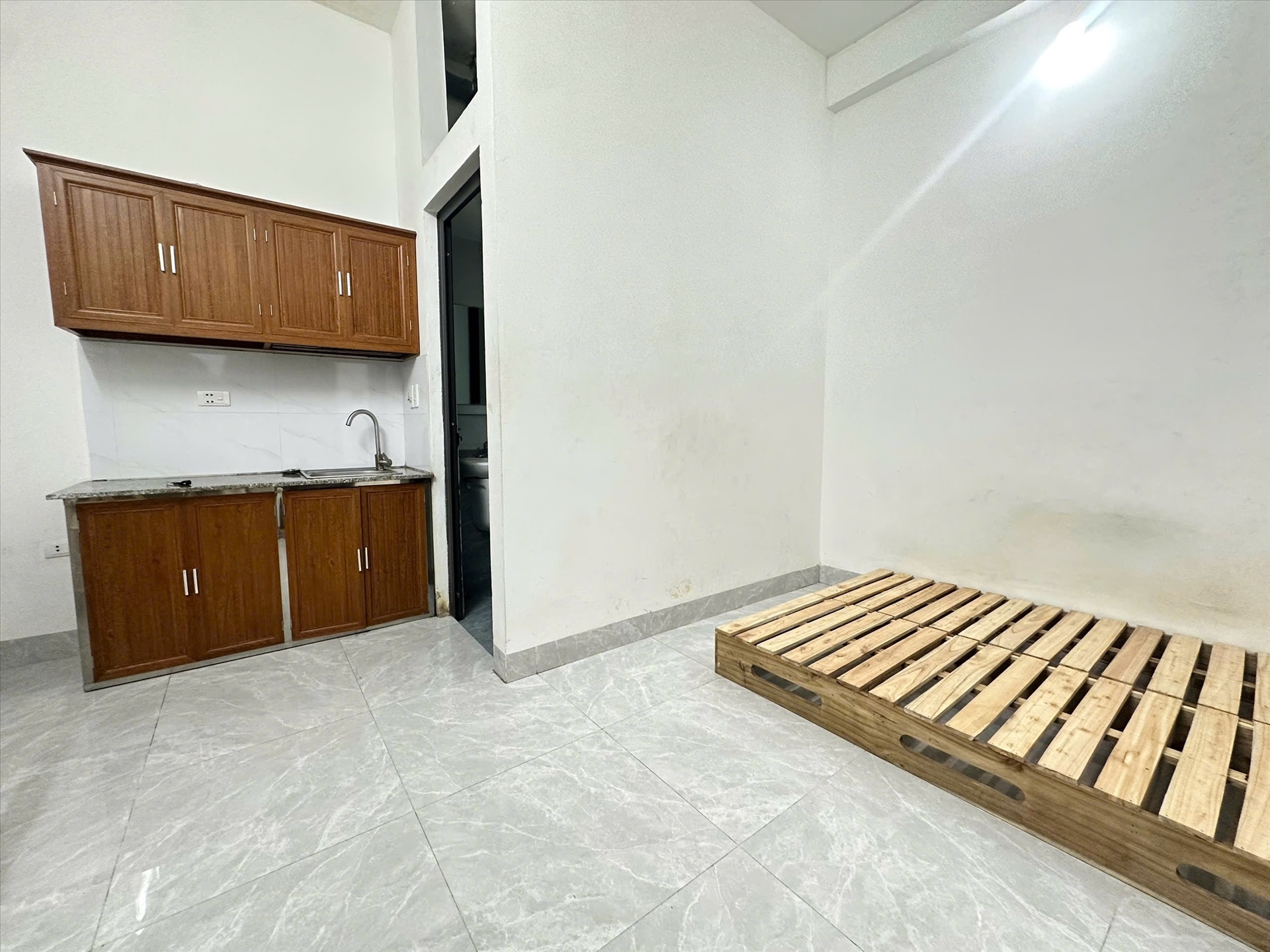 Phòng trọ Studio 22m2 tại BP Home Phú Mỹ - Nam Từ Liêm - Phòng ngủ