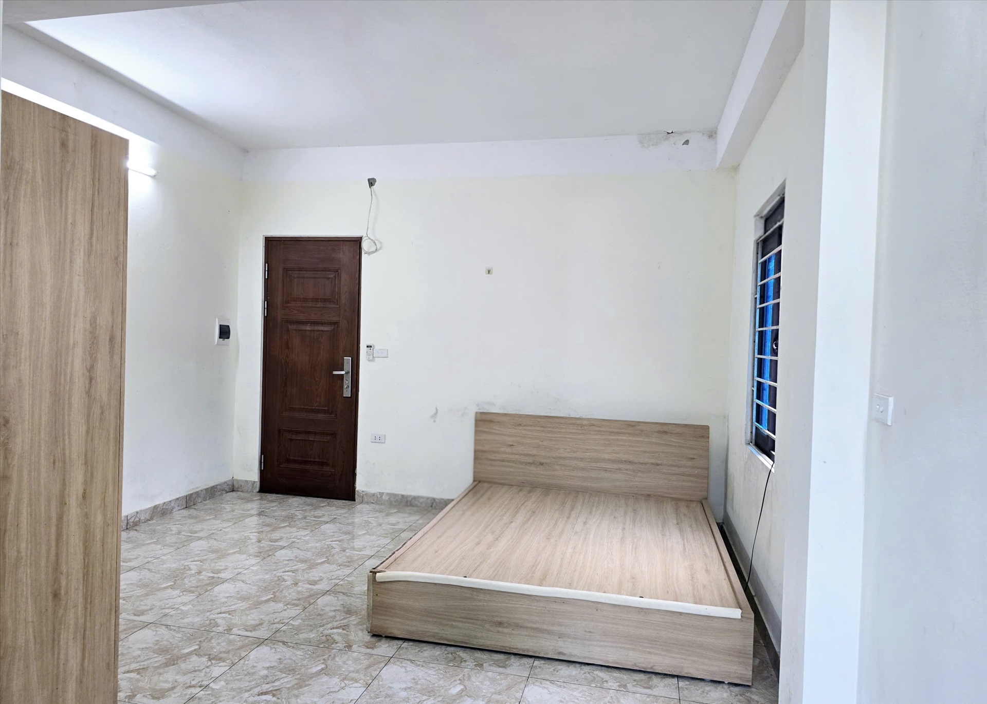 Phòng trọ Studio 25m2 tại Happyhomes 3 Lạc Long Quân - Tây Hồ - Phòng ngủ