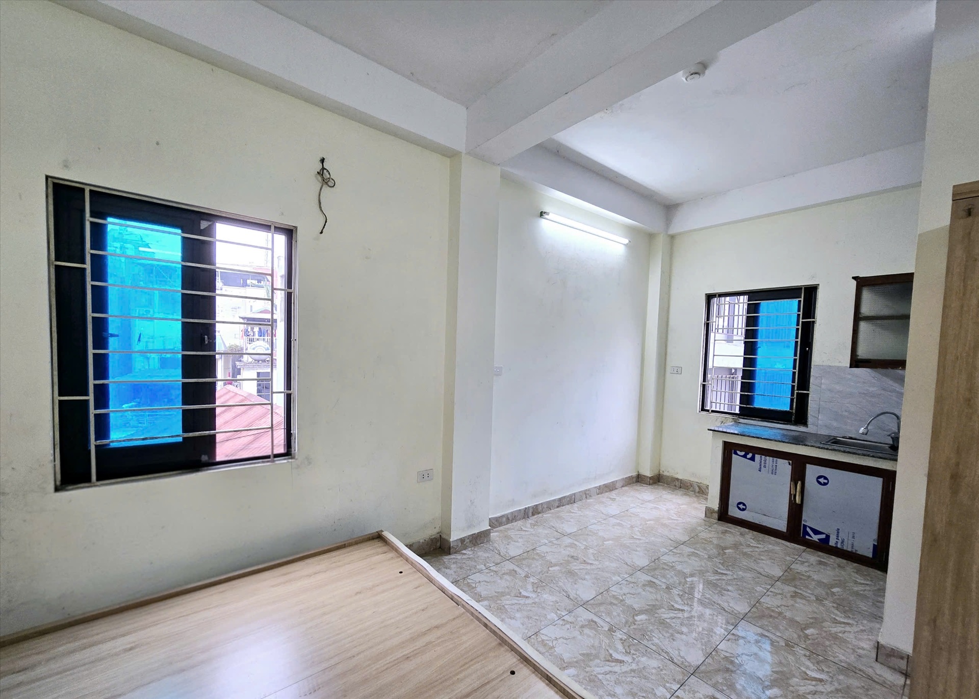 Phòng trọ Studio 25m2 tại Happyhomes 3 Lạc Long Quân - Tây Hồ - Phòng ngủ