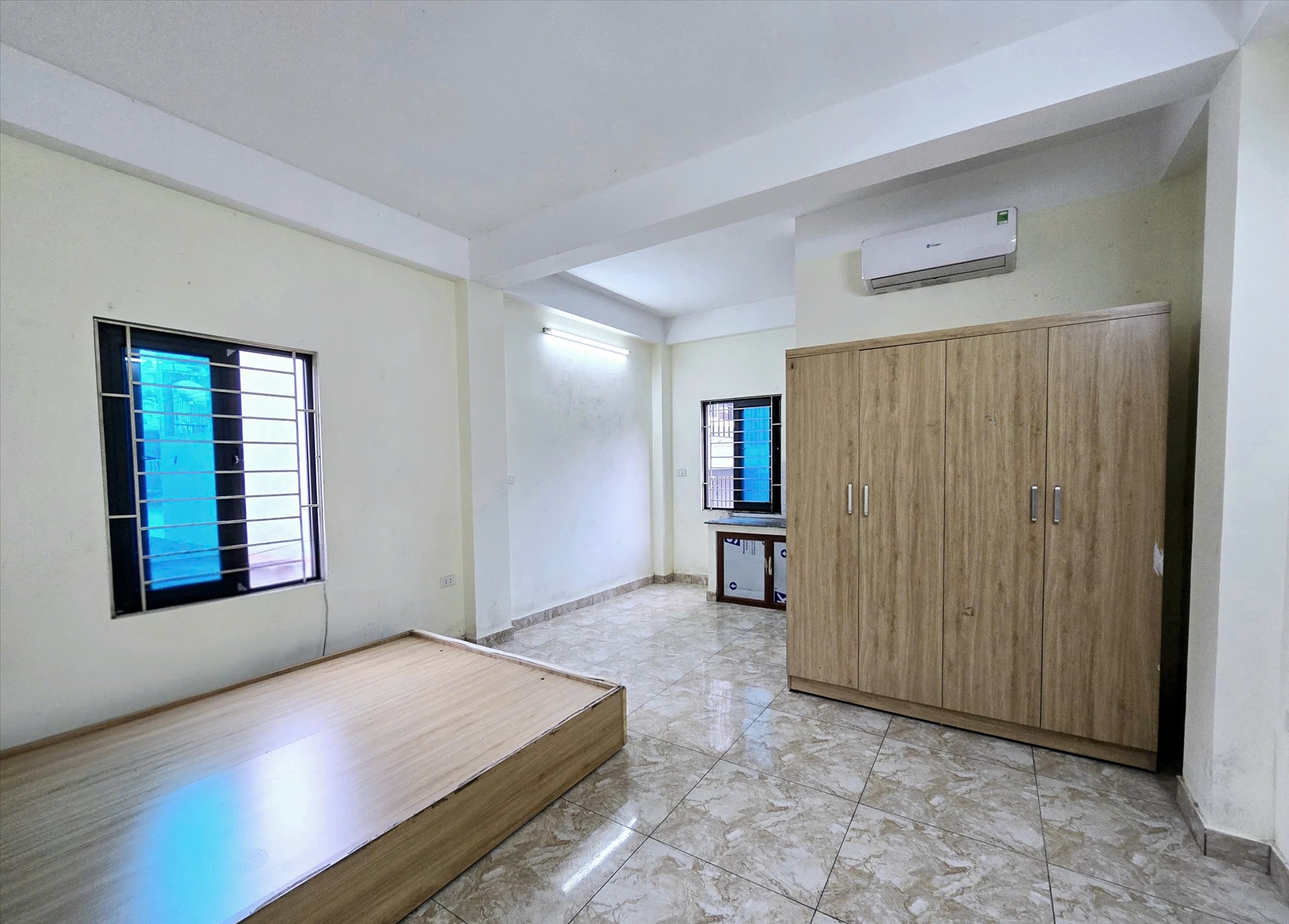 Phòng trọ Studio 25m2 tại Happyhomes 3 Lạc Long Quân - Tây Hồ - Phòng ngủ