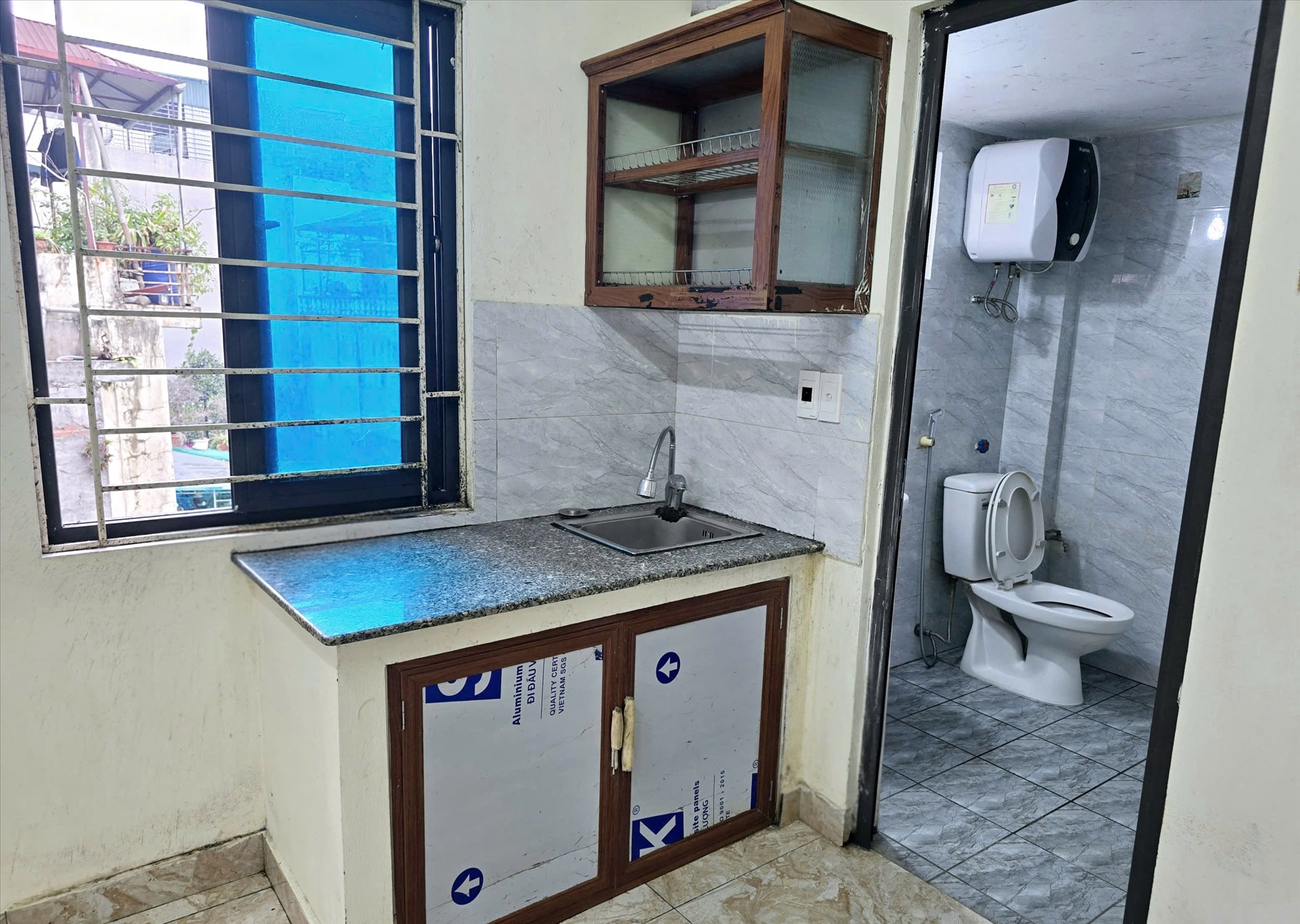 Phòng trọ Studio 25m2 tại Happyhomes 3 Lạc Long Quân - Tây Hồ - Phòng bếp