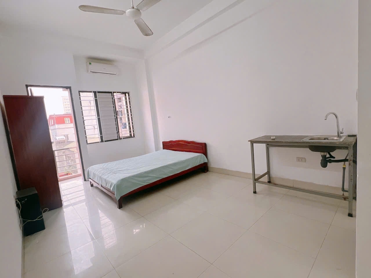 Phòng trọ Studio 22m2 tại Happyhomes 1 Cổ Nhuế - Bắc Từ Liêm - Phòng ngủ