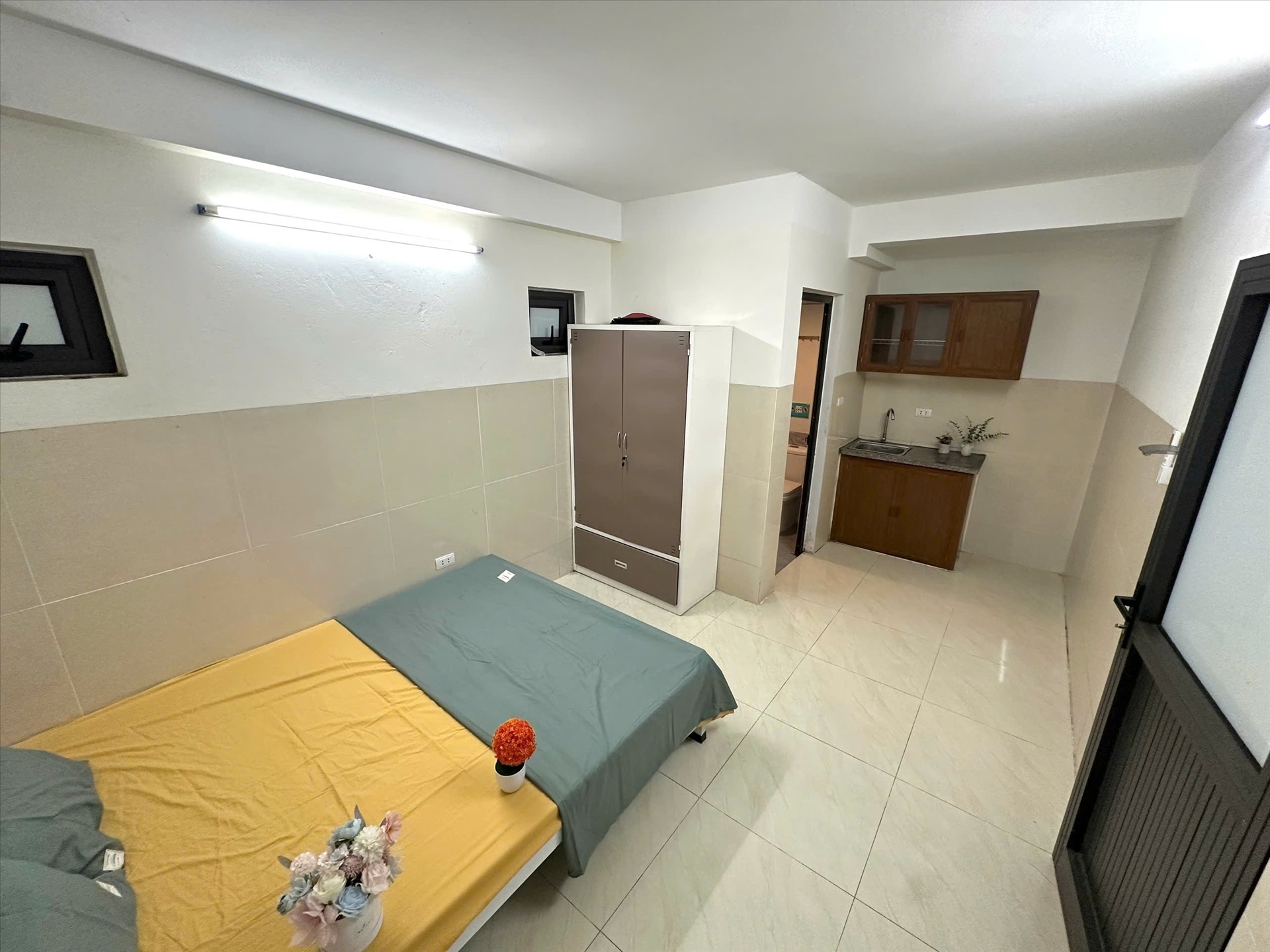 Phòng trọ Studio 35m2 tại Shome Cầu Diễn - Bắc Từ Liêm - Phòng ngủ