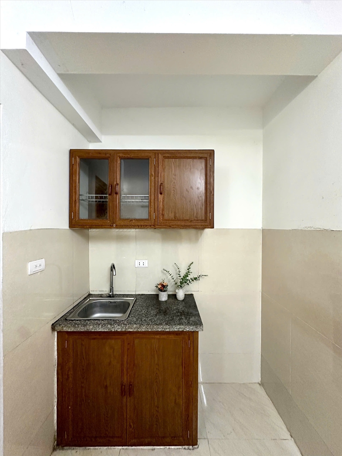 Phòng trọ Studio 35m2 tại Shome Cầu Diễn - Bắc Từ Liêm - Phòng bếp