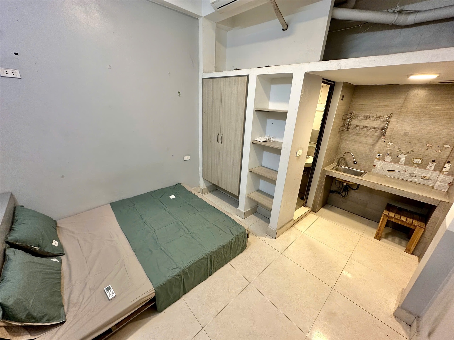 Phòng trọ Studio 18m2 tại Shome 1 Cầu Diễn - Bắc Từ Liêm - Phòng ngủ