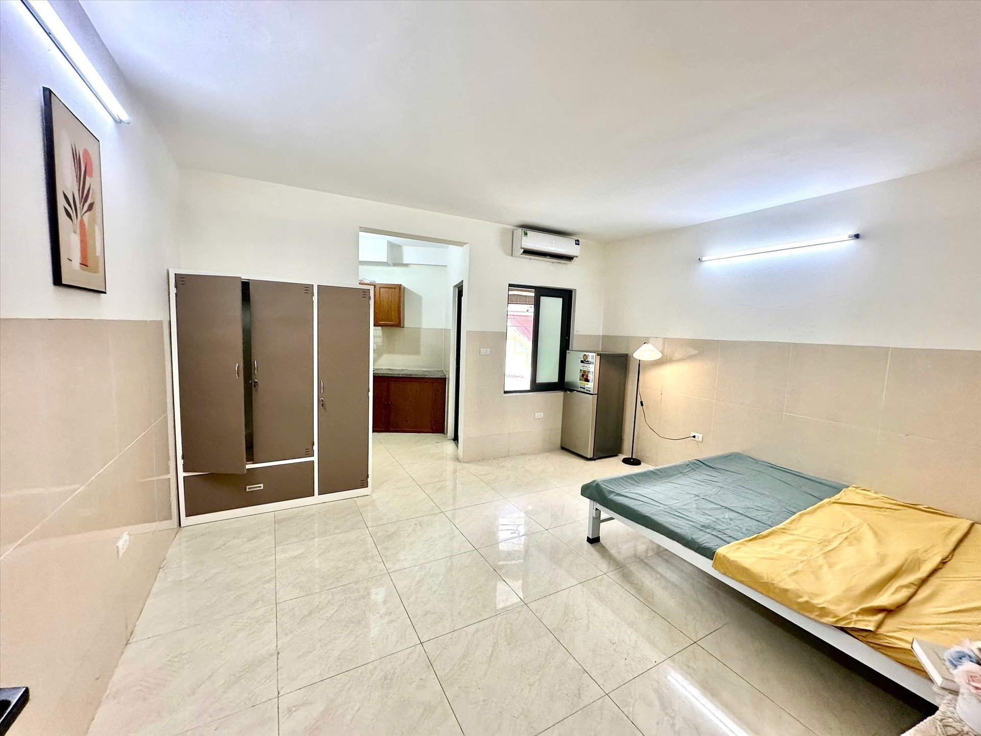 Phòng trọ Studio 35m2 tại Shome Cầu Diễn - Bắc Từ Liêm - Phòng ngủ