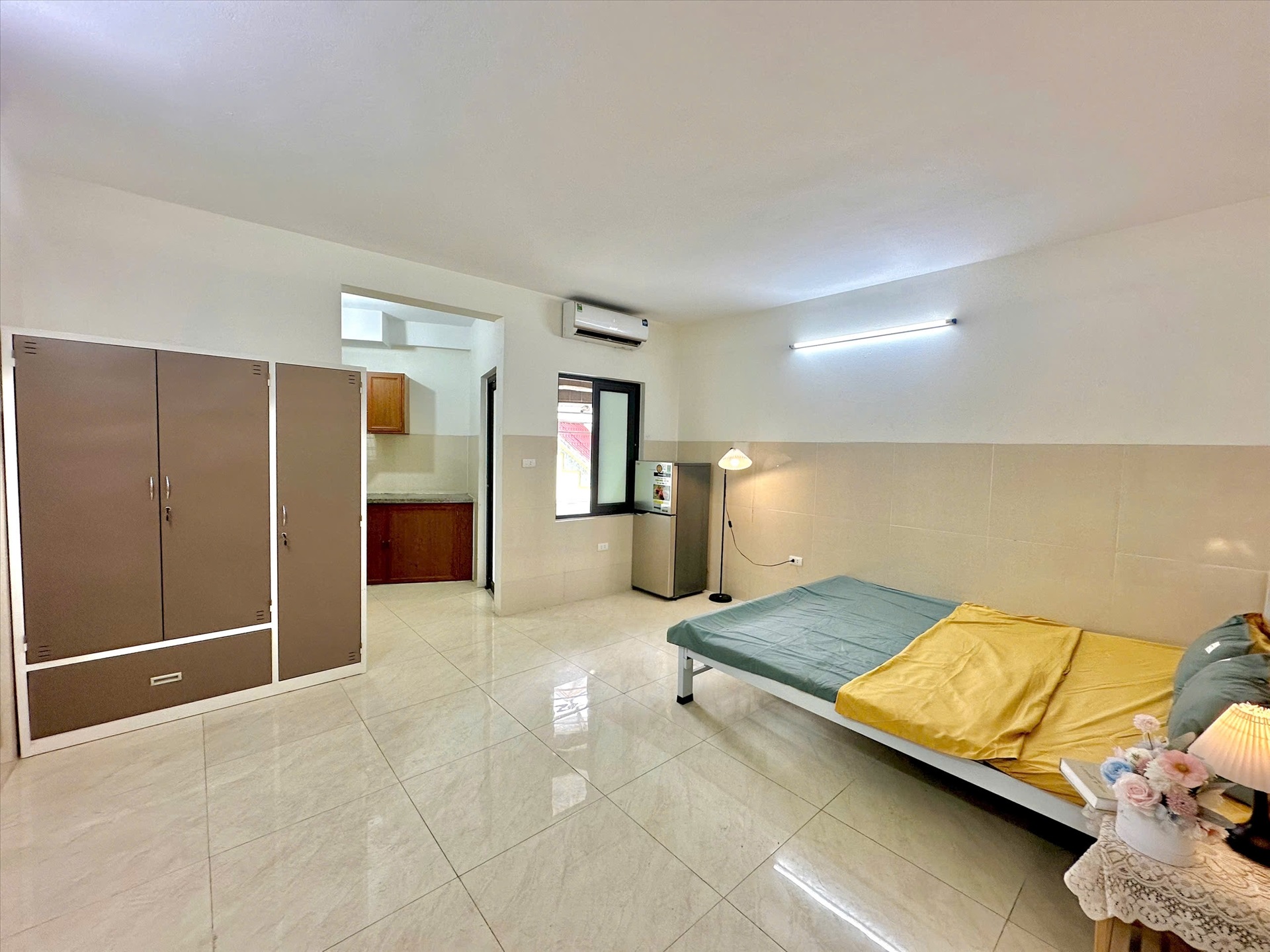 Phòng trọ Studio 35m2 tại Shome Cầu Diễn - Bắc Từ Liêm - Phòng ngủ
