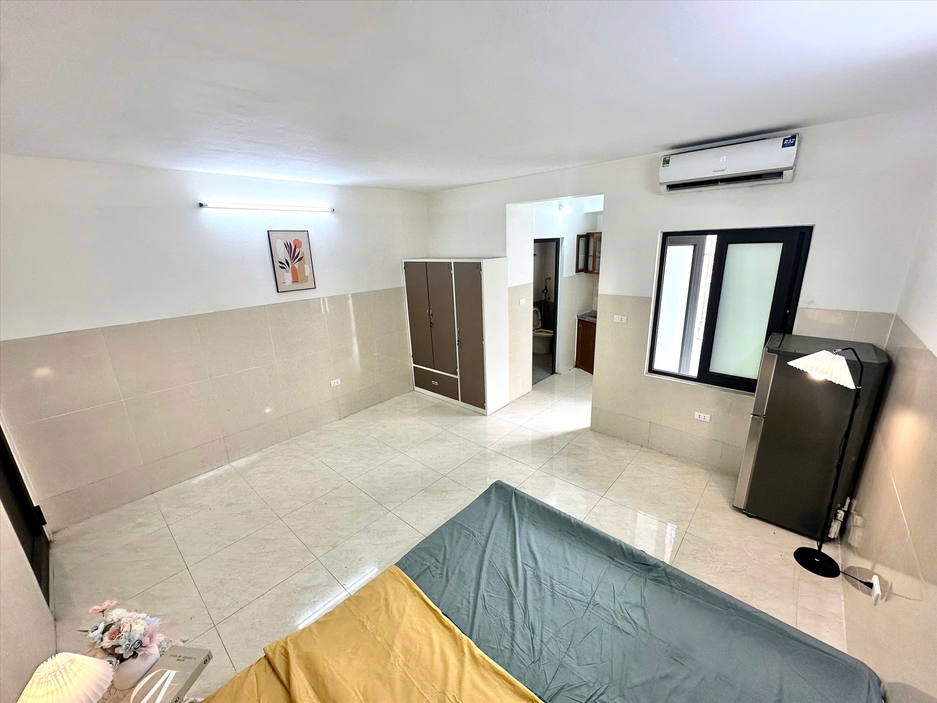 Phòng trọ Studio 35m2 tại Shome Cầu Diễn - Bắc Từ Liêm - Phòng ngủ