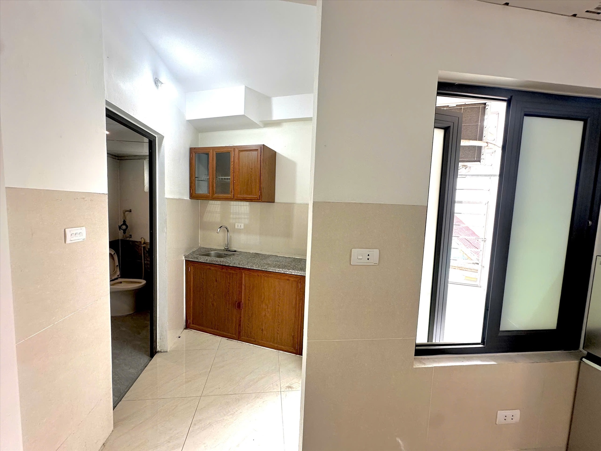 Phòng trọ Studio 35m2 tại Shome Cầu Diễn - Bắc Từ Liêm - Phòng bếp