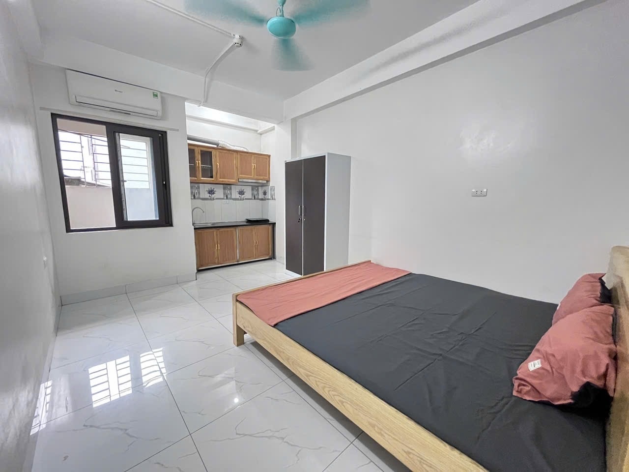 Phòng trọ Studio 30m2 tại Shome Nguyên Xá - Bắc Từ Liêm - Phòng ngủ
